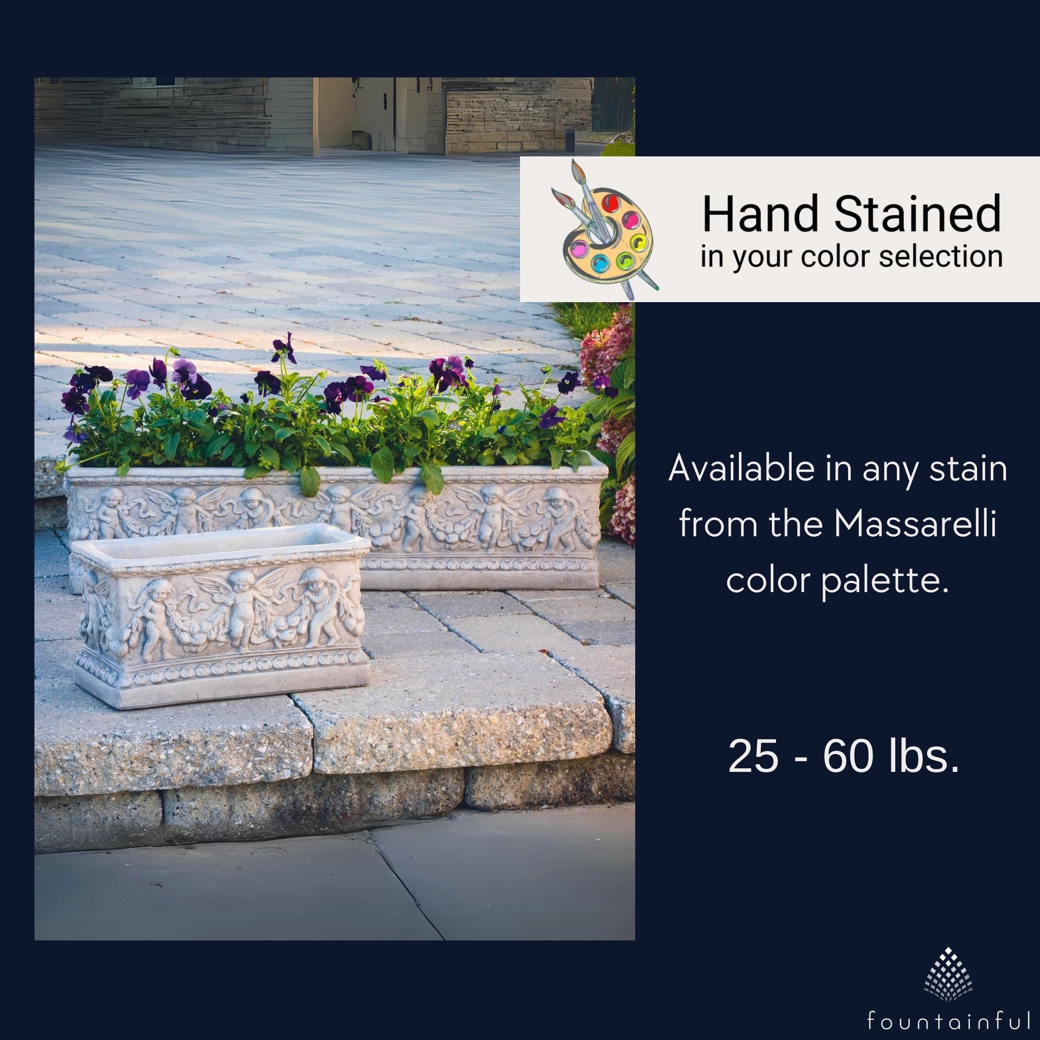 Massarelli Angel Box Concrete Planter - Thumbnail 3