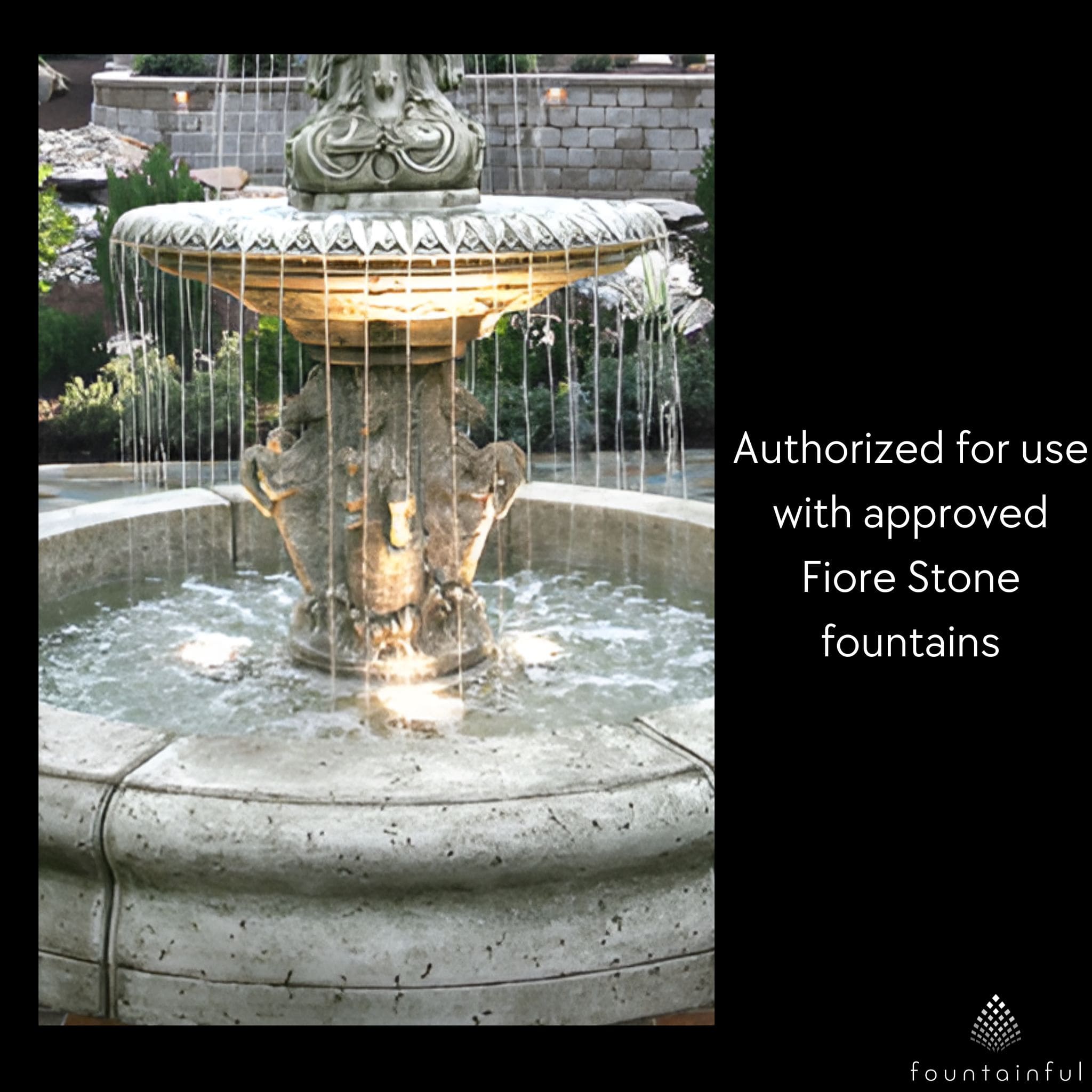 4-Bulb Fountain Lighting - Fiore Stone