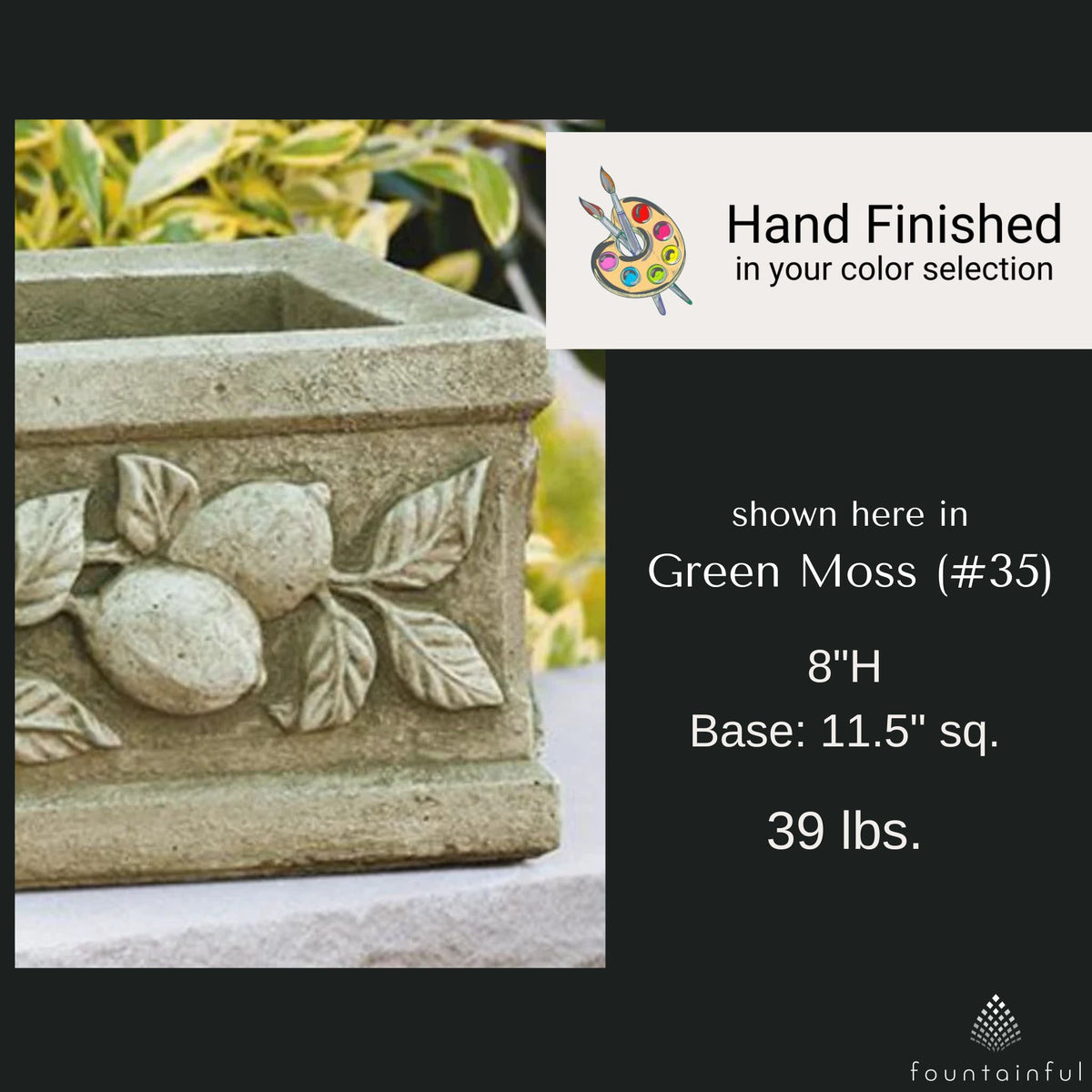 Limone Round & Square Concrete Planters - Massarellis