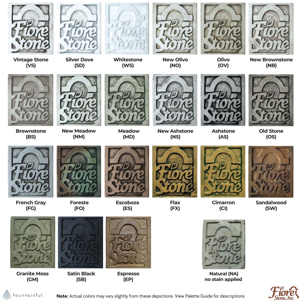 Courtyard Lion 2Tier Concrete Fountain Fiore Stone