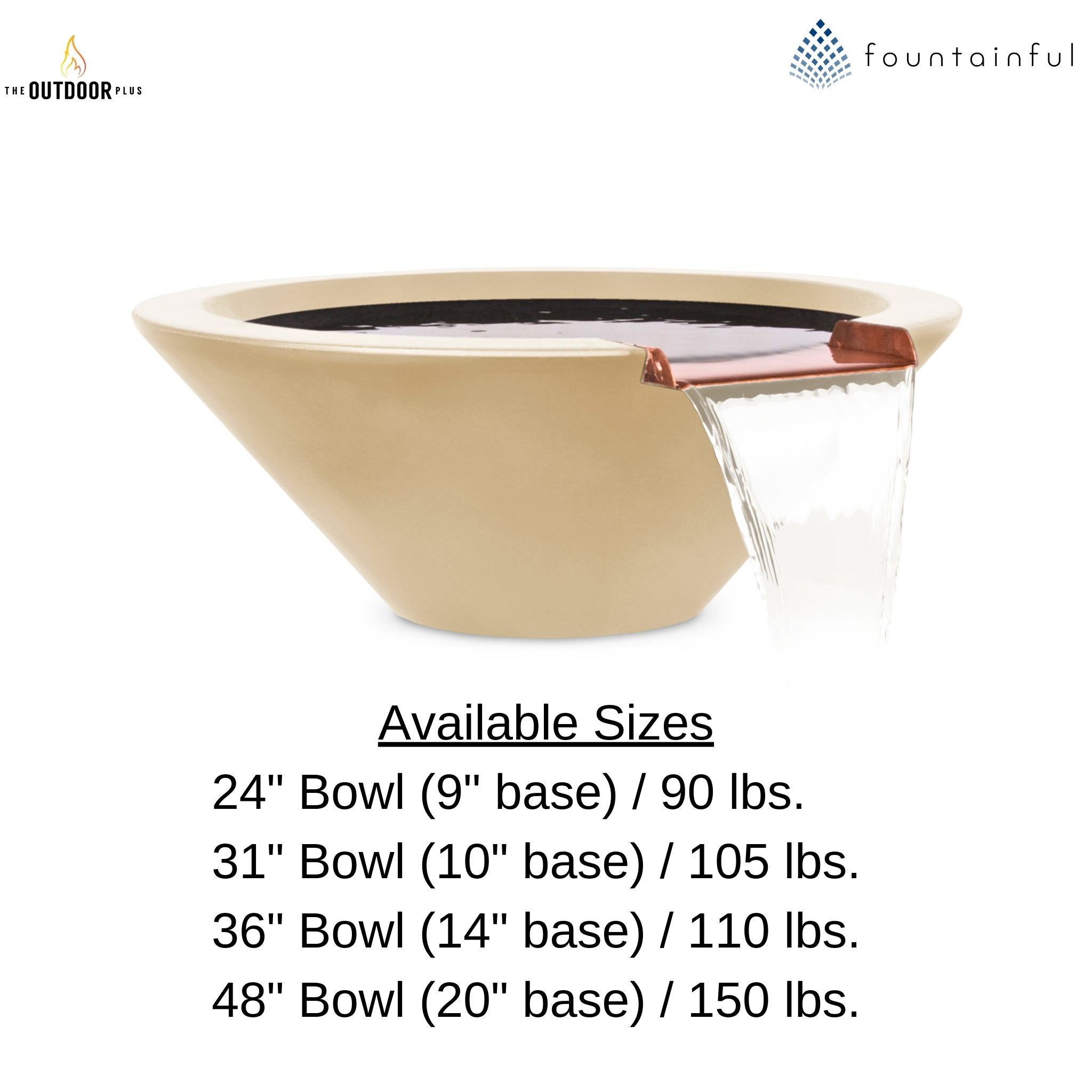 "Cazo" Concrete Water Bowl - The Outdoor Plus