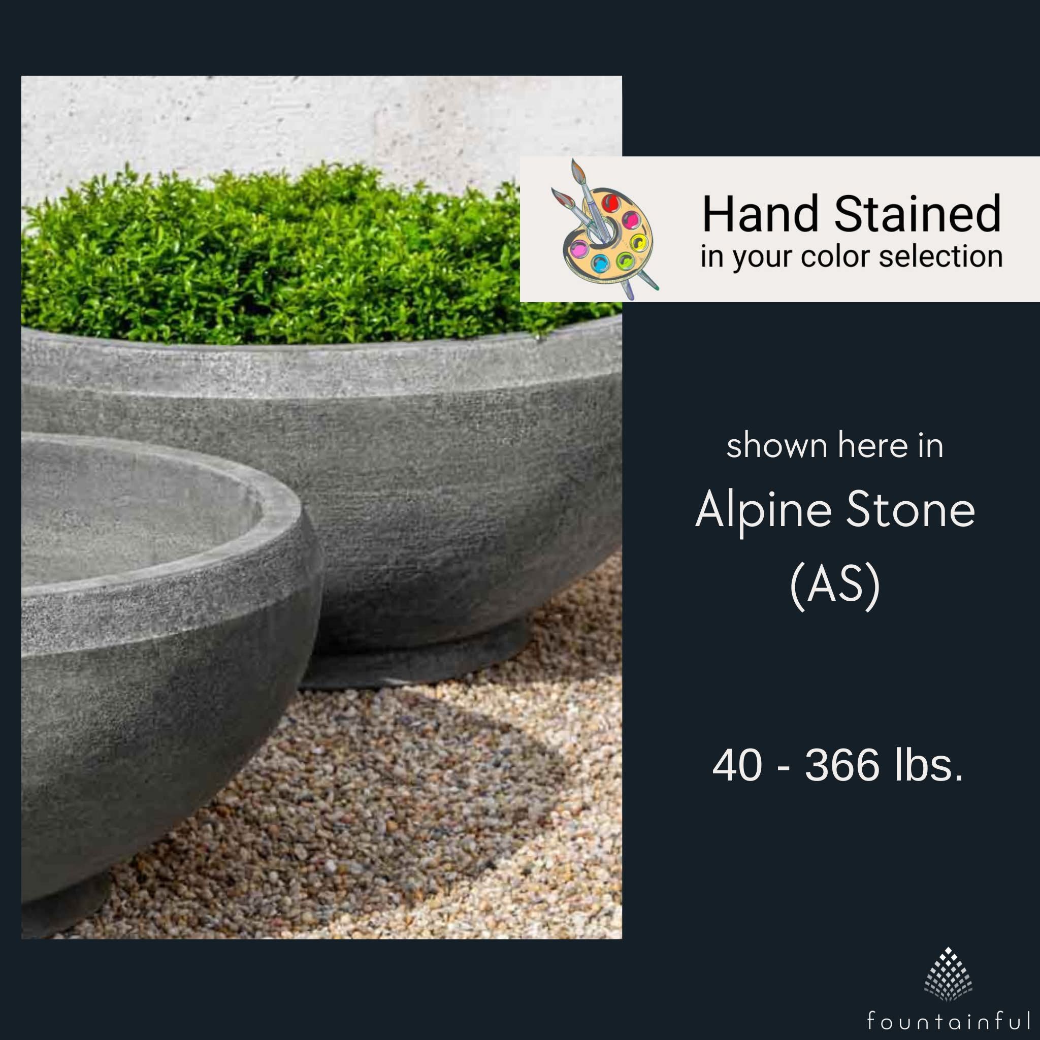 Giulia Concrete Bowl Planters - Campania