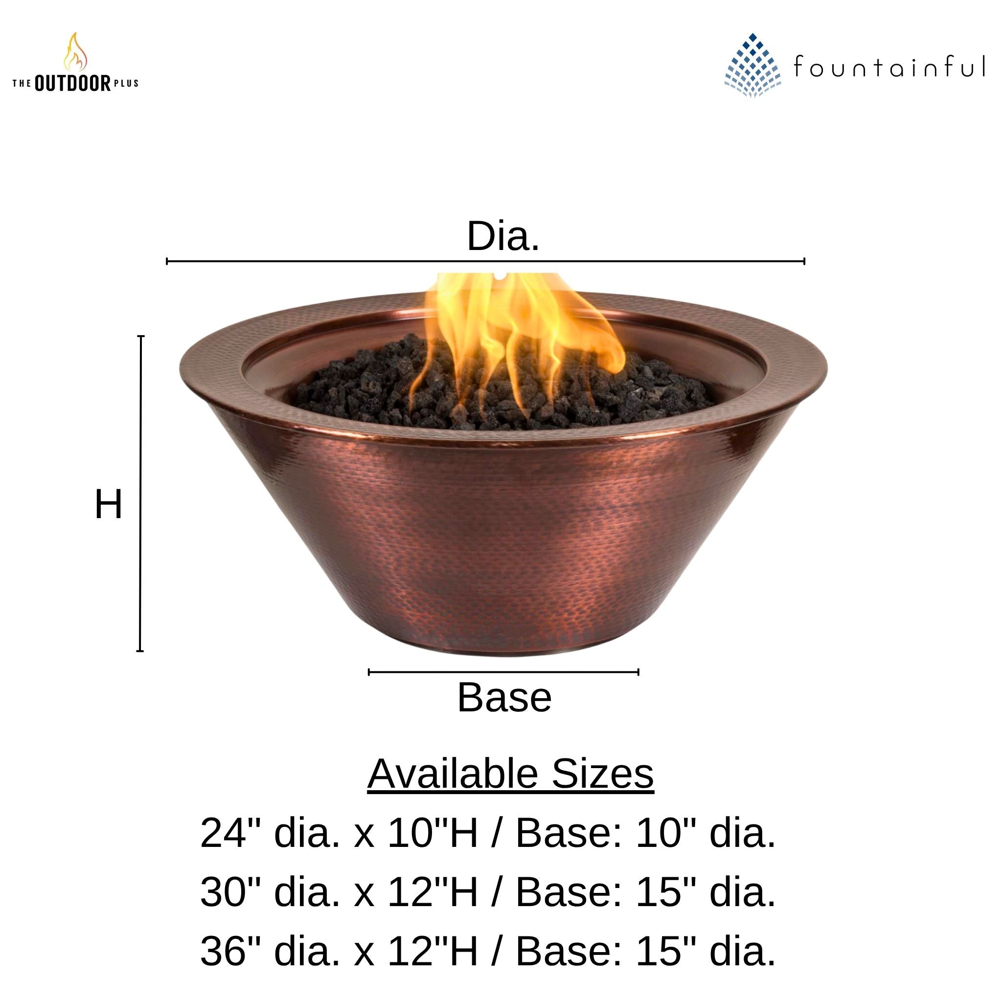 Cazo Copper Fire Bowl - The Outdoor Plus