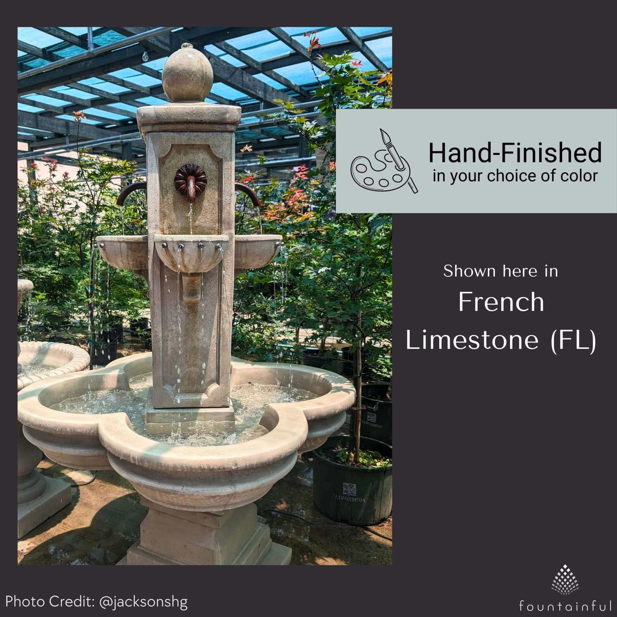 Catalina Terrace Concrete Fountain - Giannini Garden Ornaments