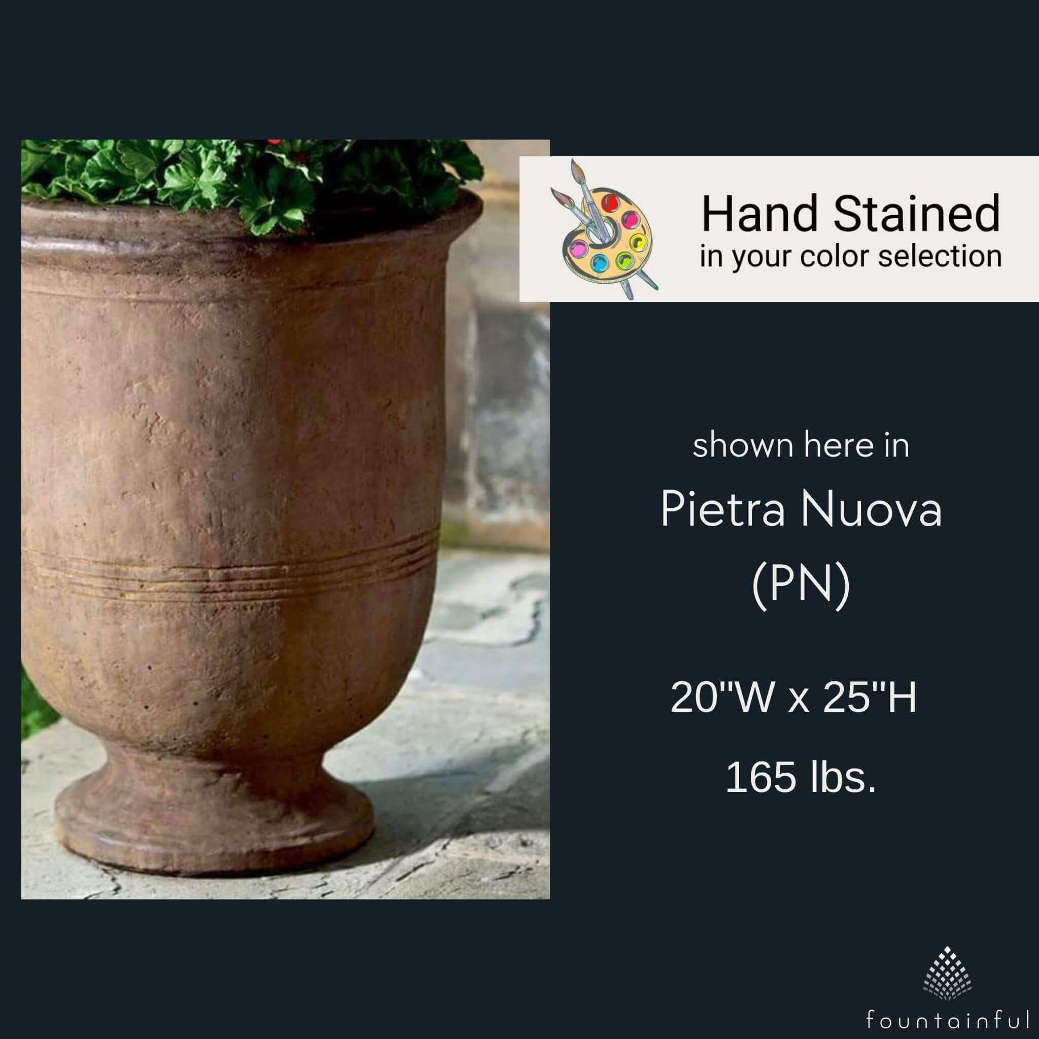 Provencal Concrete Urn Planter - Campania #P1535