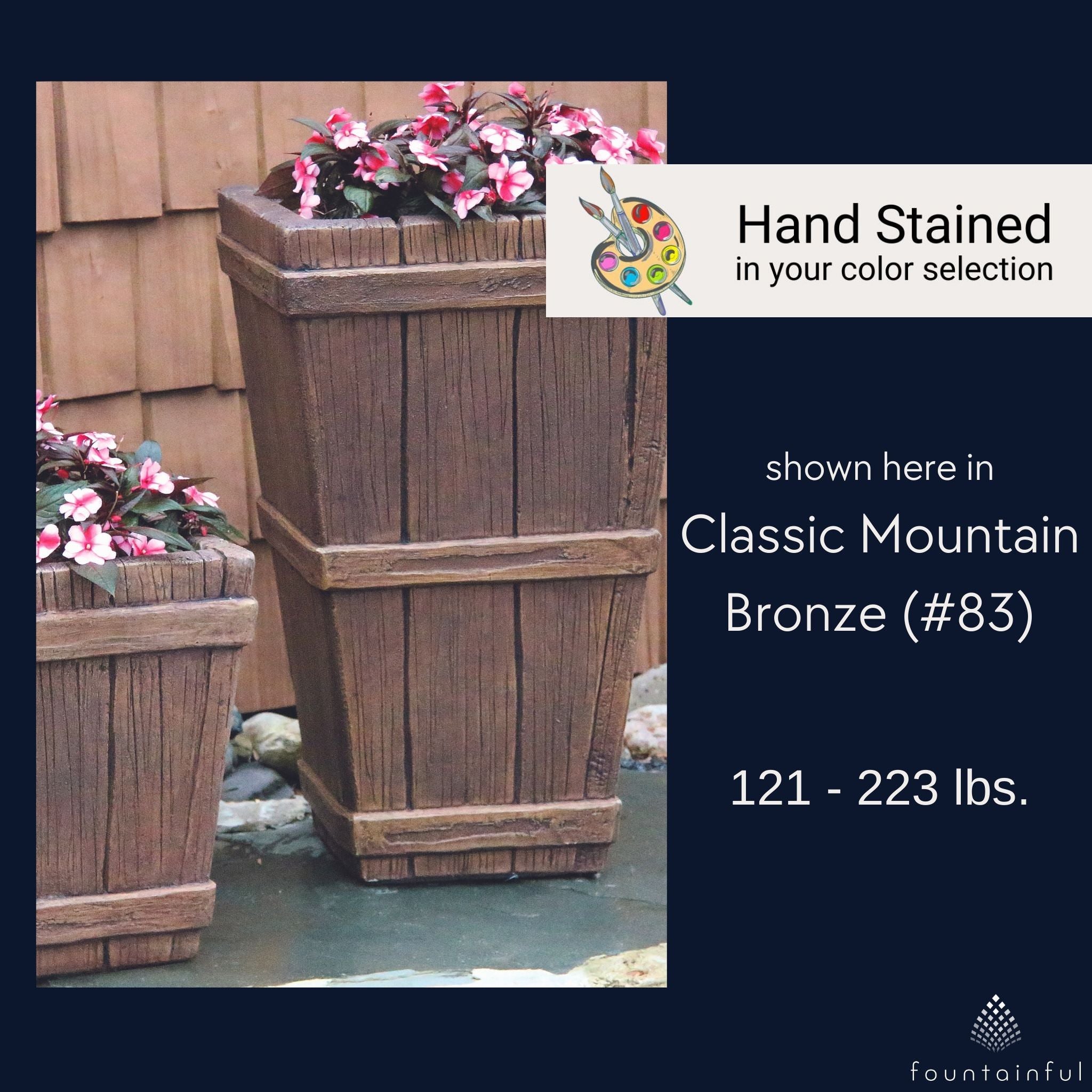 Castaway Square Concrete Planters - Massarellis