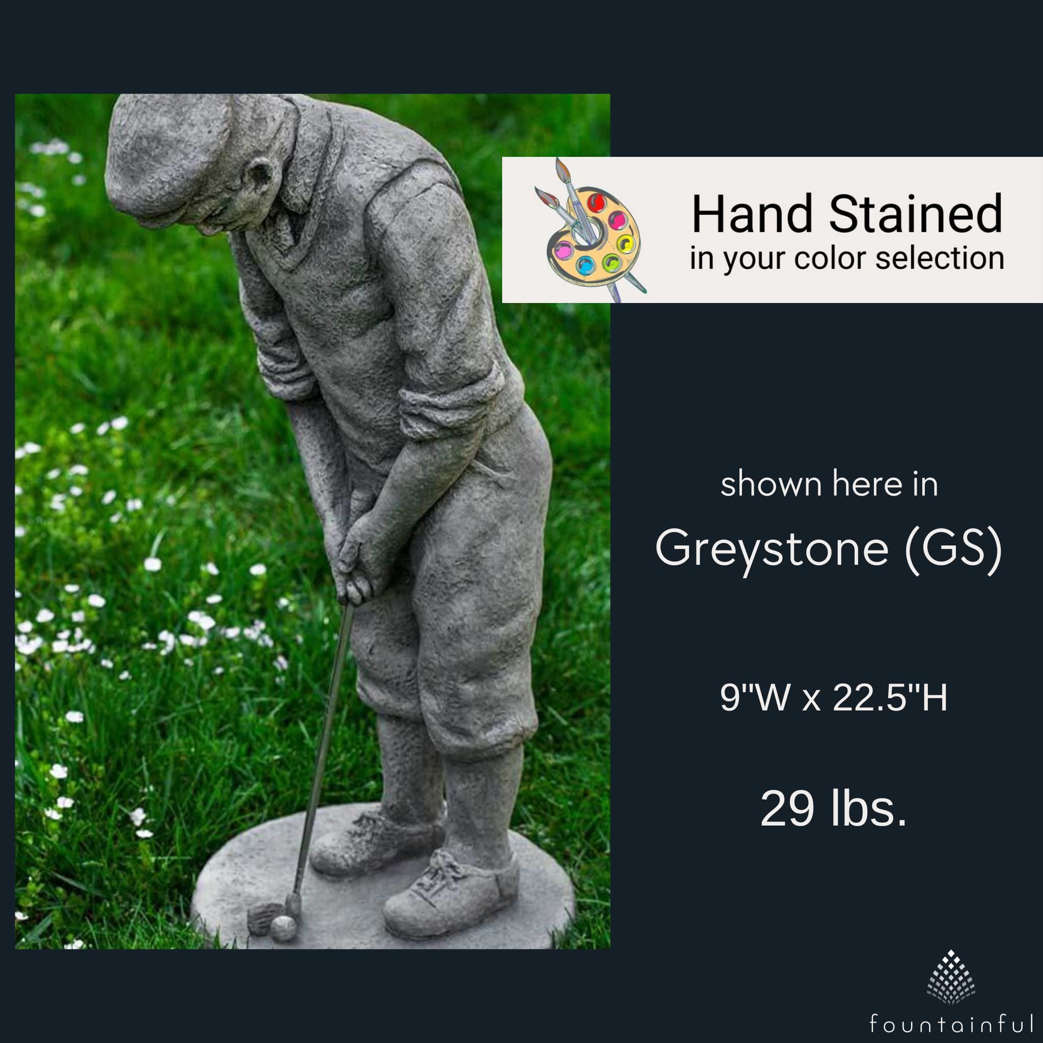 Classic Golfer Concrete Garden Statue - Campania #S501