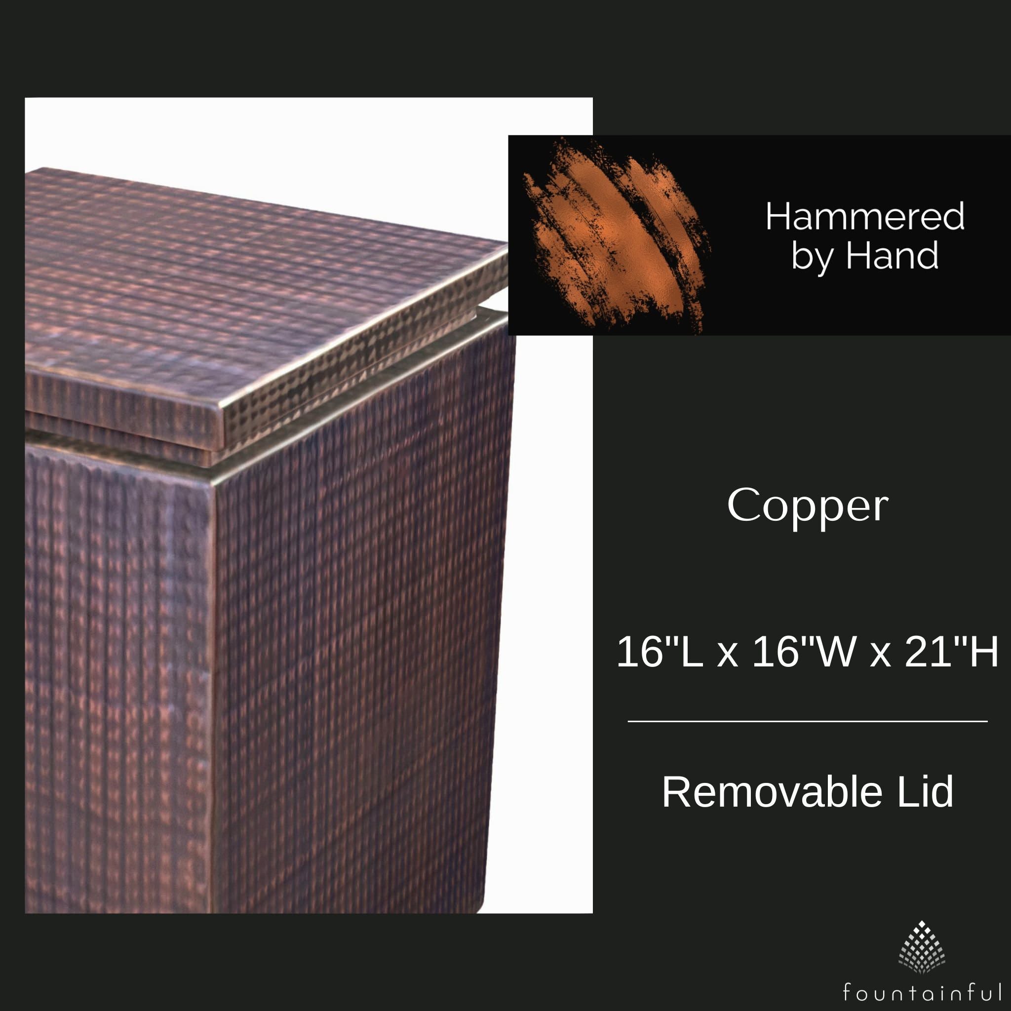 Hammered Copper Propane Tank Enclosure - The Outdoor Plus