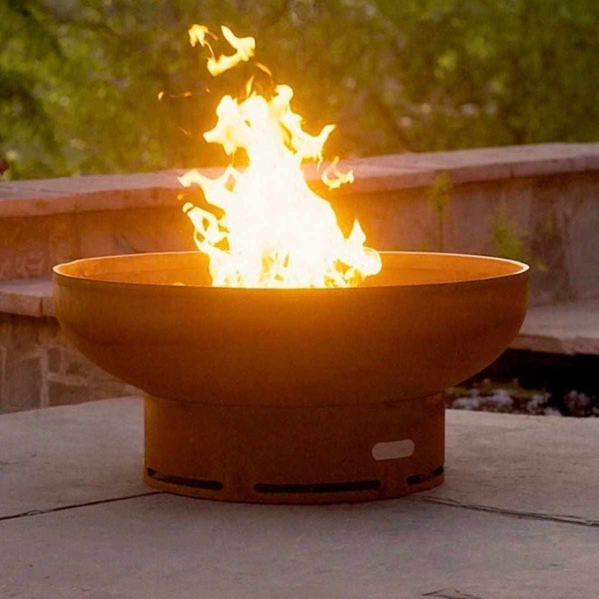 Low Boy Gas Fire Pit in Steel - Fire Pit Art