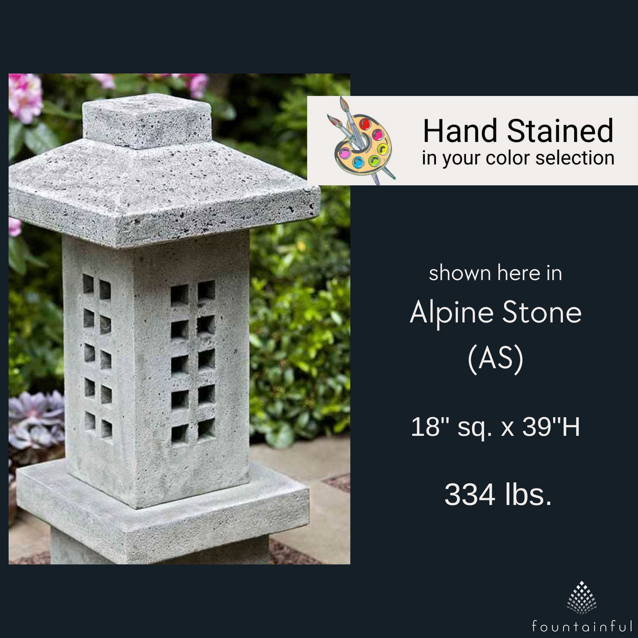 Naka Lantern Concrete Garden Statue - Campania #OR105