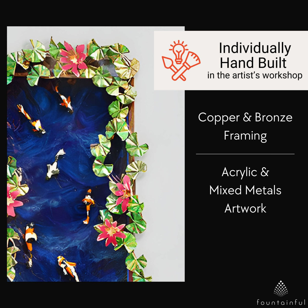 Koi & Lotus Wall Fountain - CHG