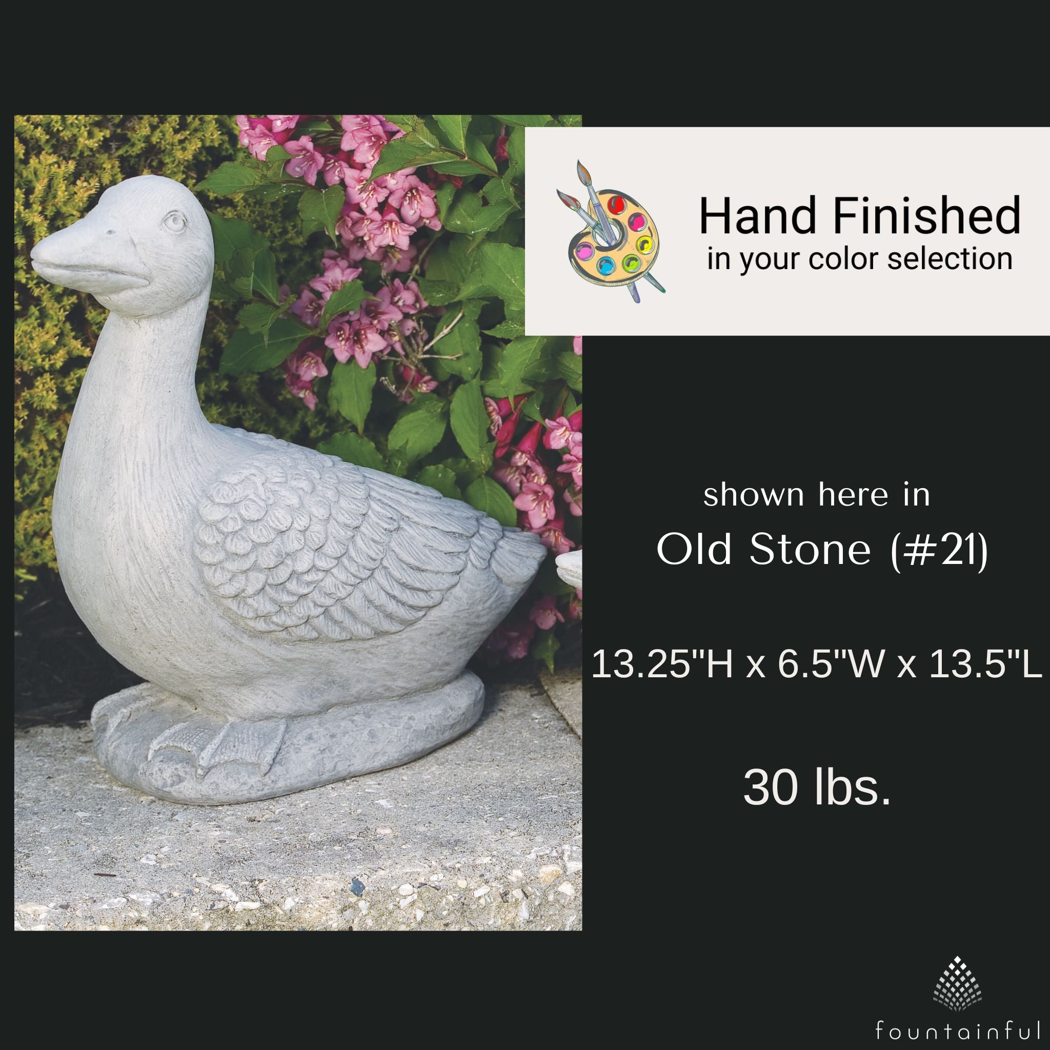 Duck Set Concrete Garden Statues - Massarellis #2820