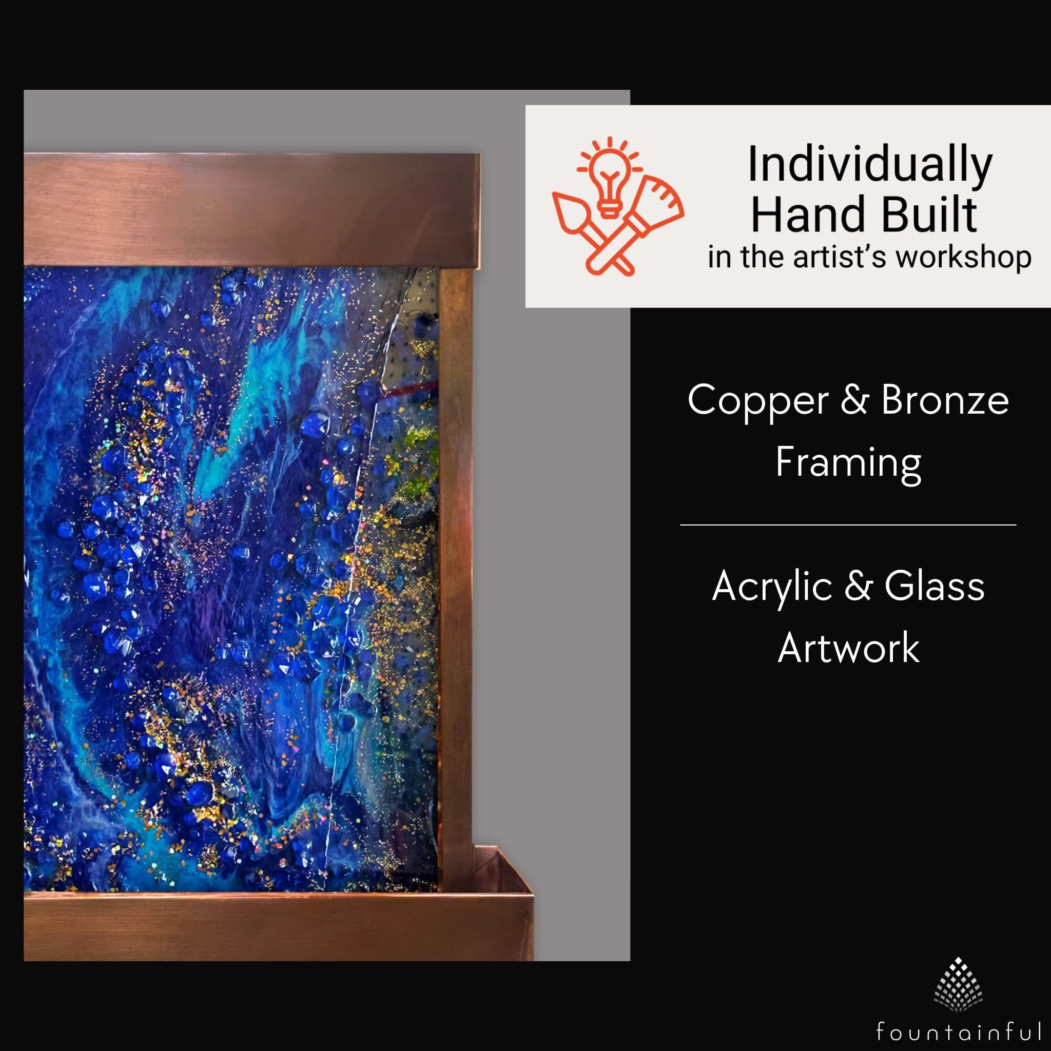 Geode Tabletop Artwork Fountain - CHG