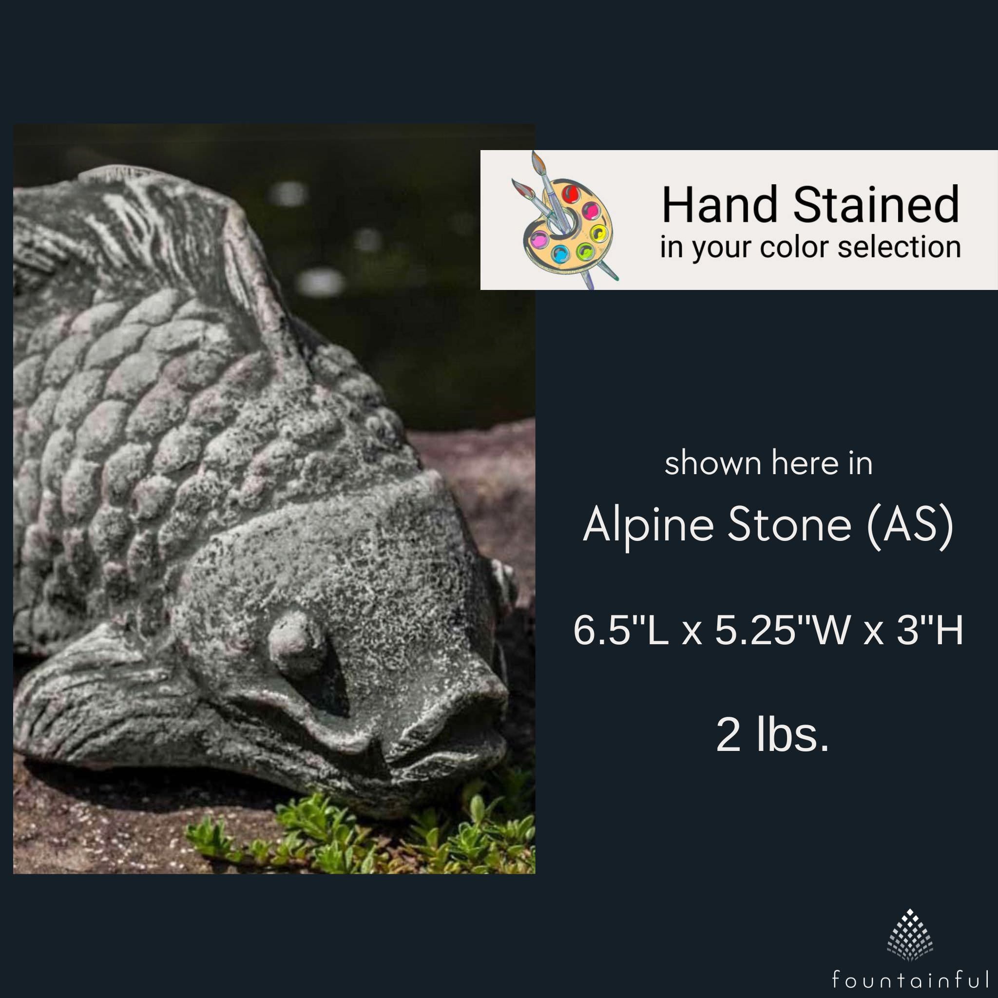 Coy Koi Concrete Fish Statue - Campania