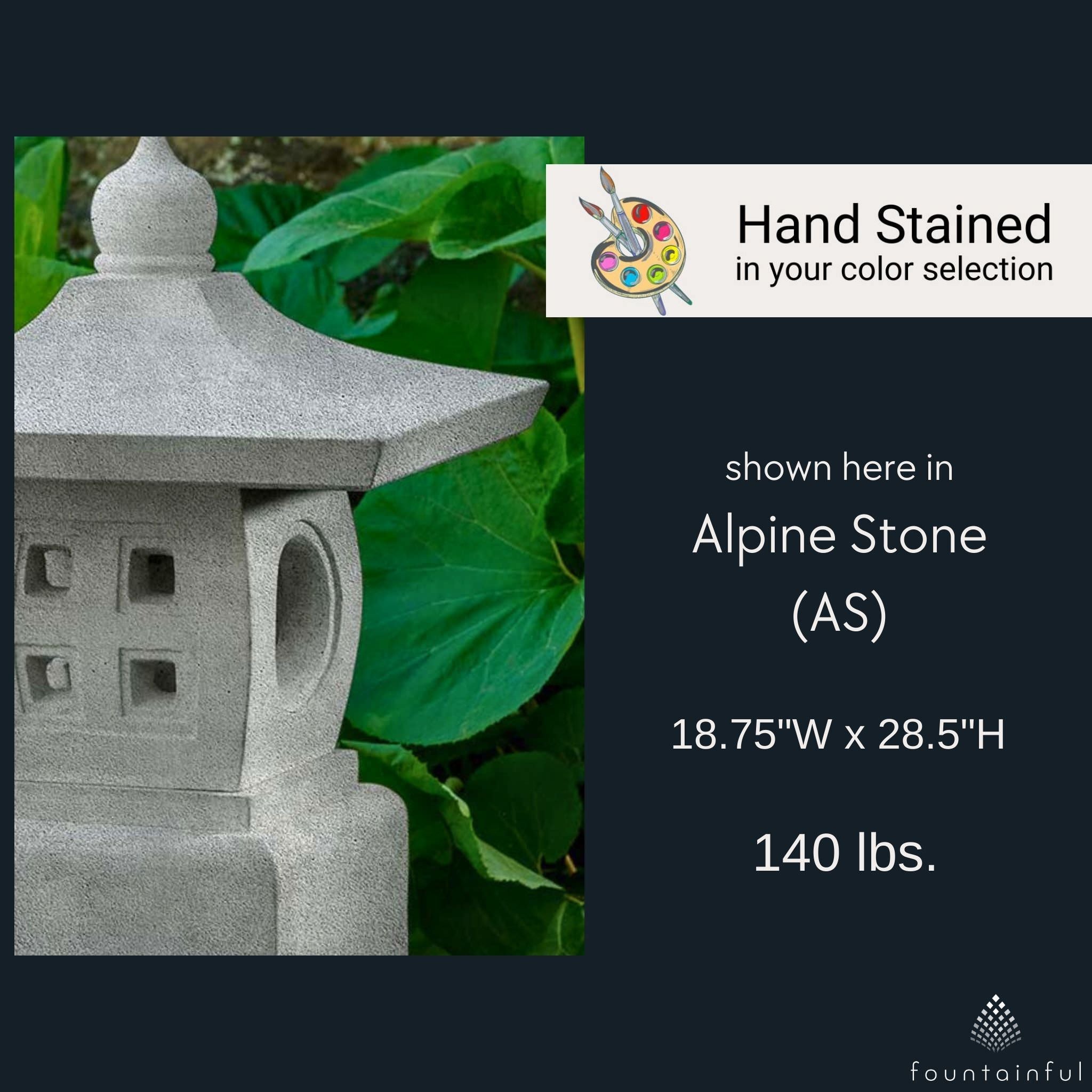 Hokkaido Lantern Concrete Garden Statue - Campania #OR194