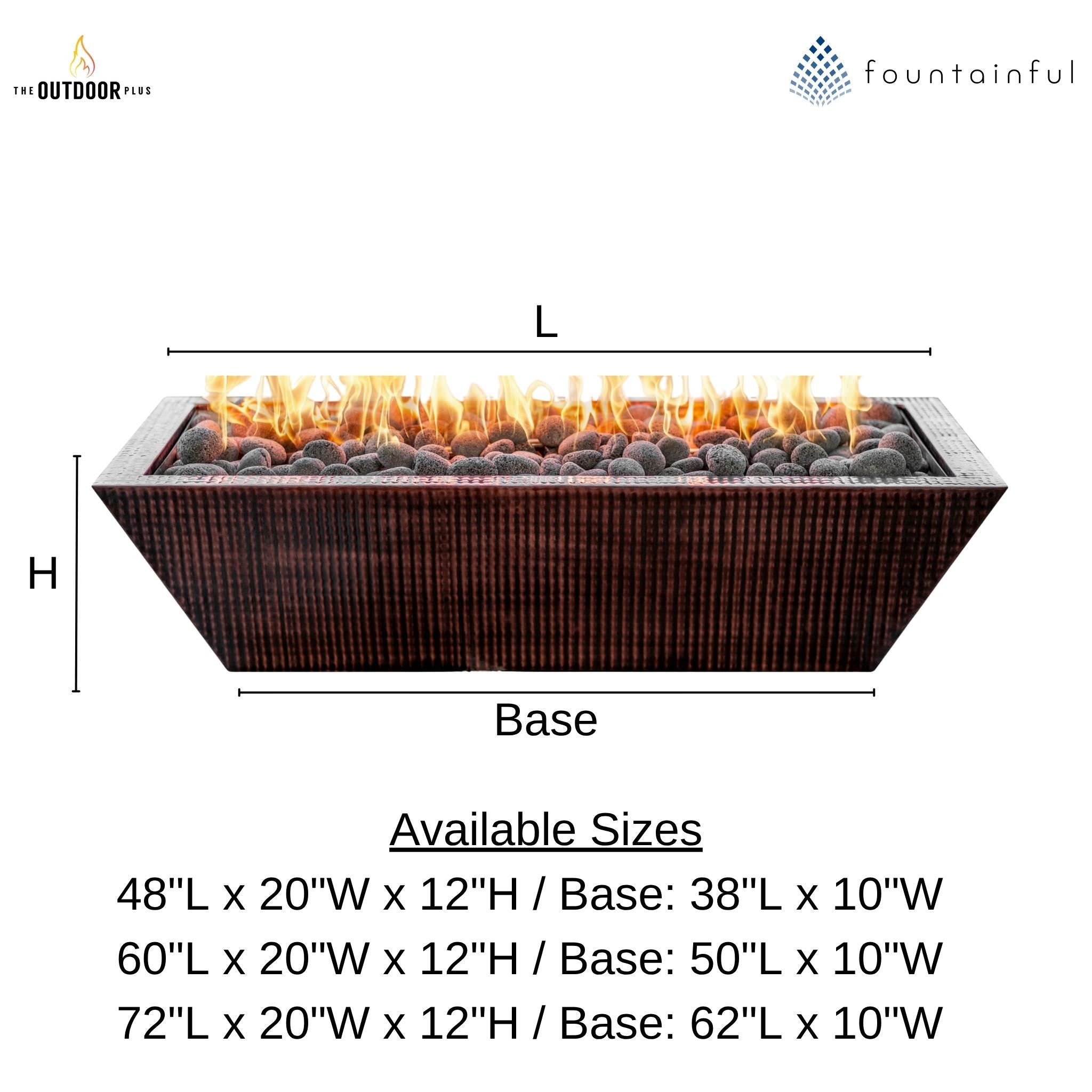 Maya Linear Copper Fire Bowl - Thumbnail 3