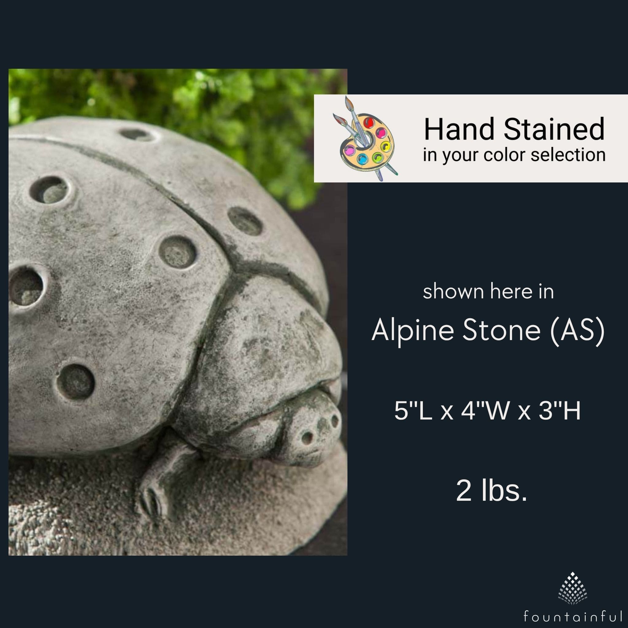 Ladybug Concrete Garden Statue - Campania #A428