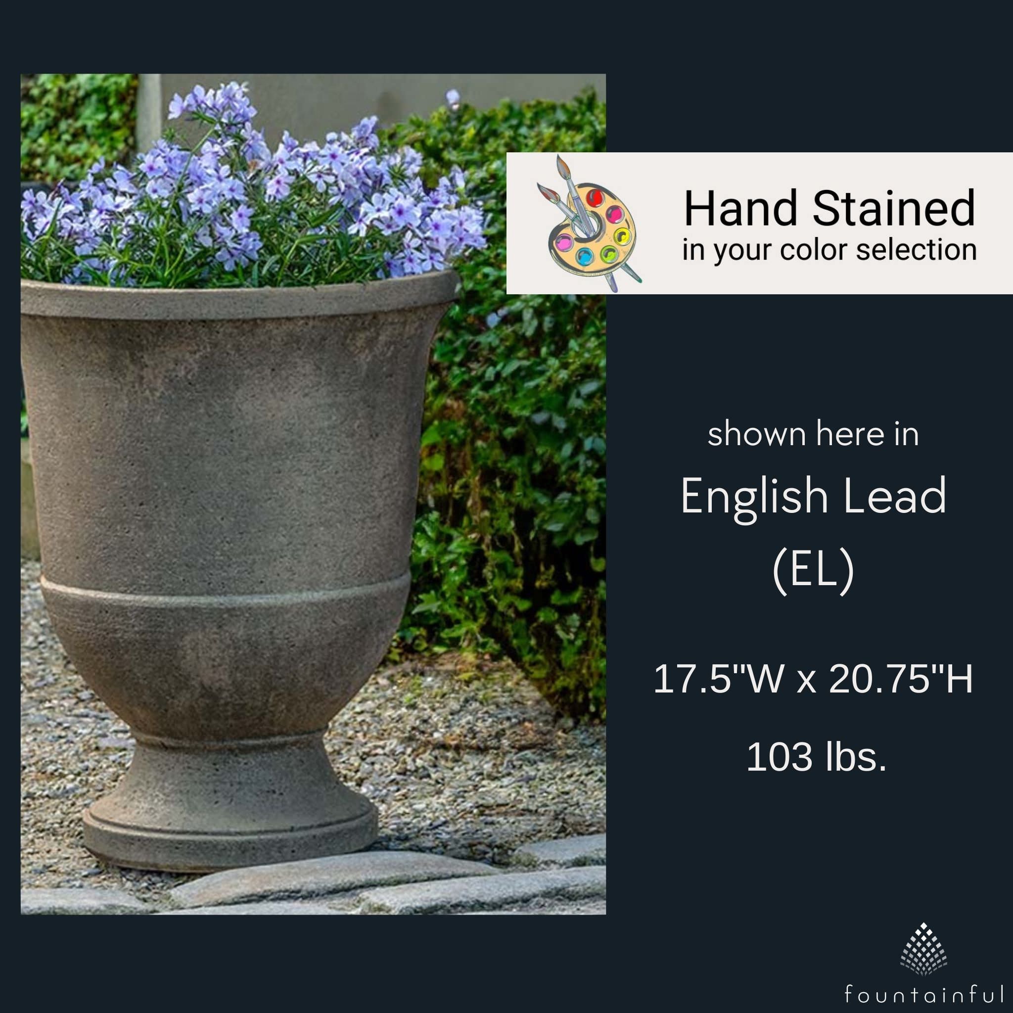 Textured Small Pascal Urn Planter - Campania #P968