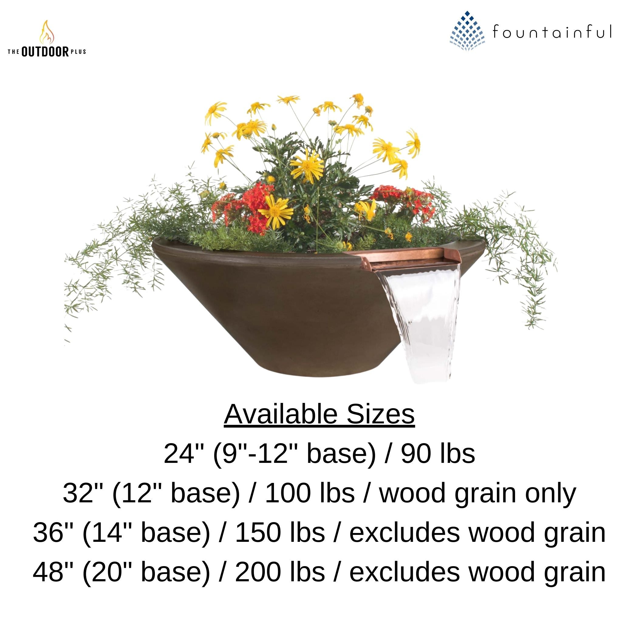 "Cazo" Concrete Planter & Water Bowl - The Outdoor Plus