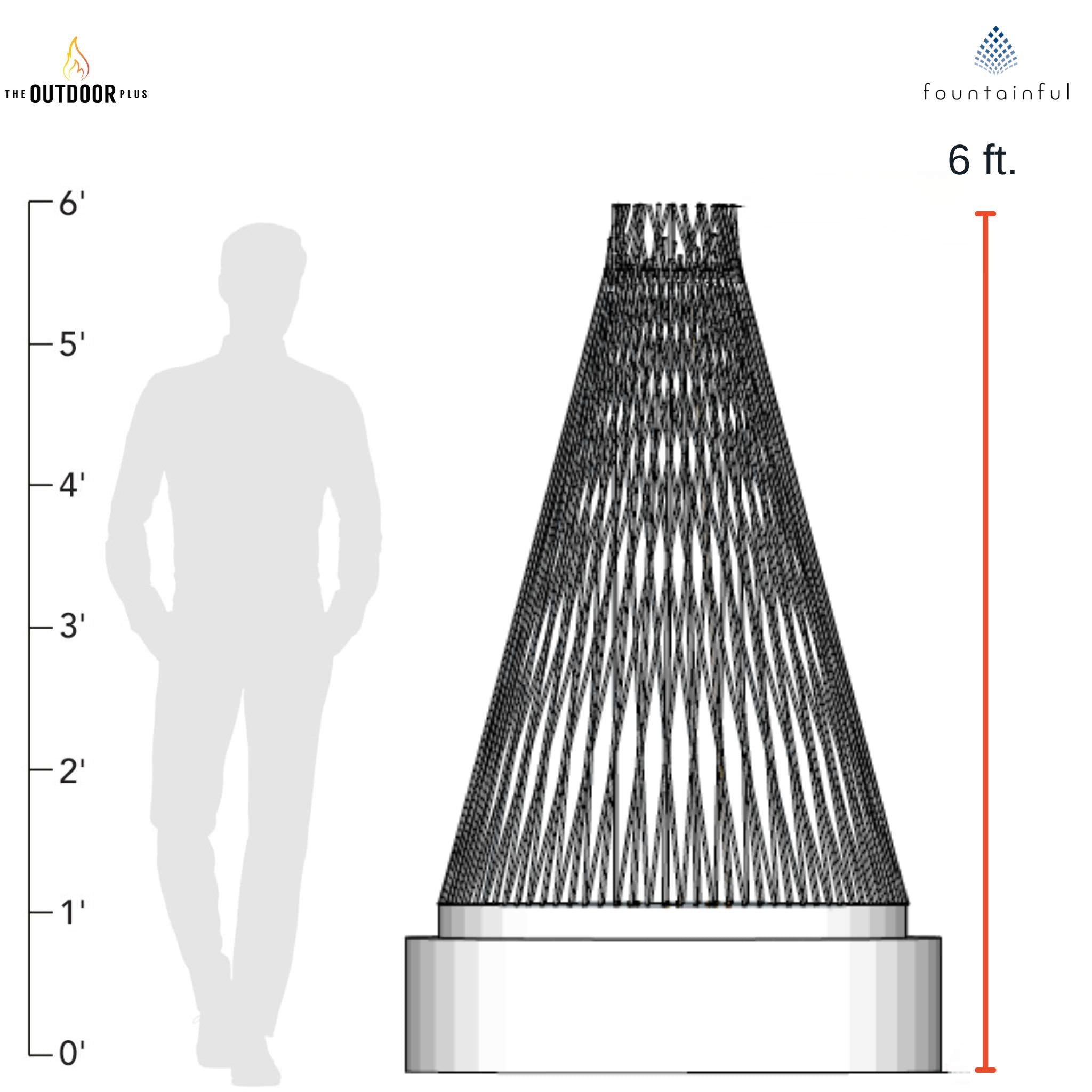 Hay Stack Stainless Steel Fire Tower - The Outdoor Plus