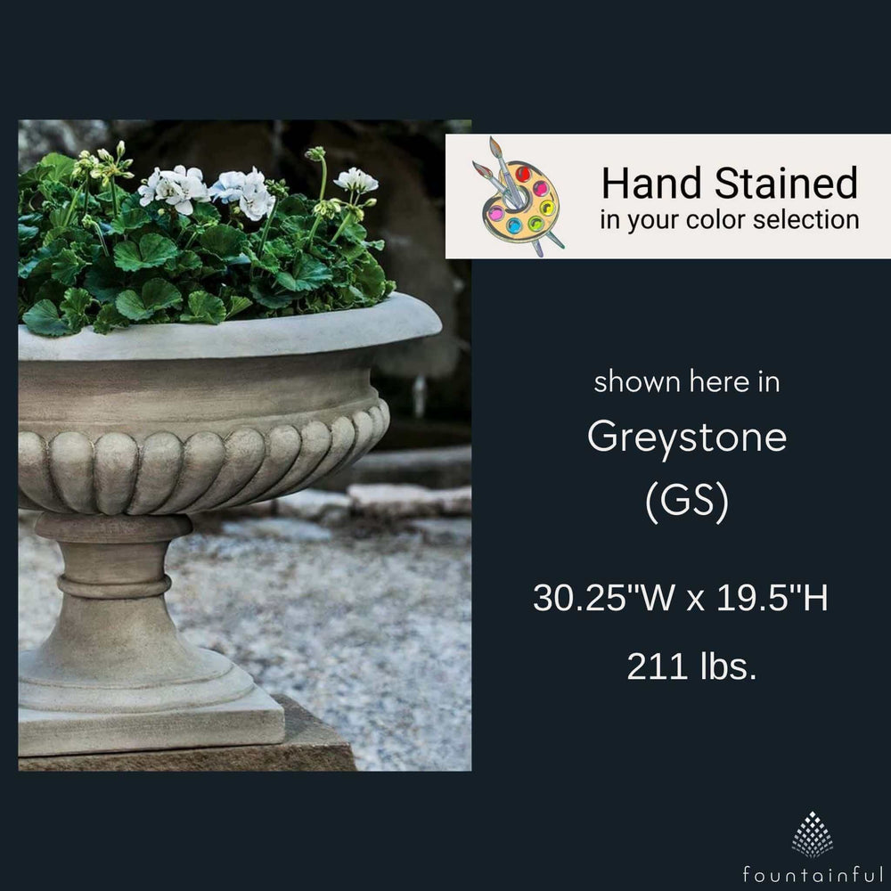 Kingscote Concrete Urn Planter Campania