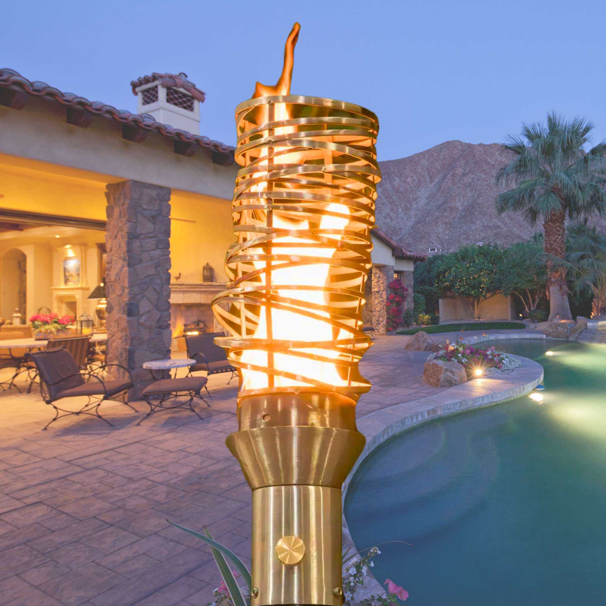 Cyclone Fire Torch - Stainless Steel - The Outdoor Plus