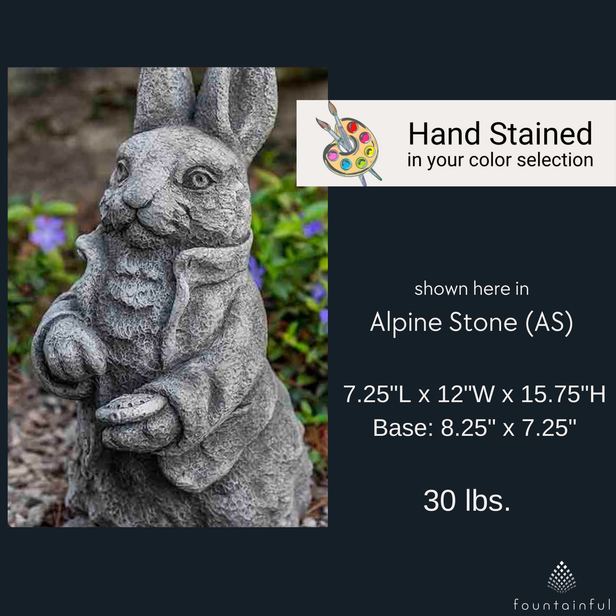 Rabbit Esq Concrete Garden Statue - Campania #A615