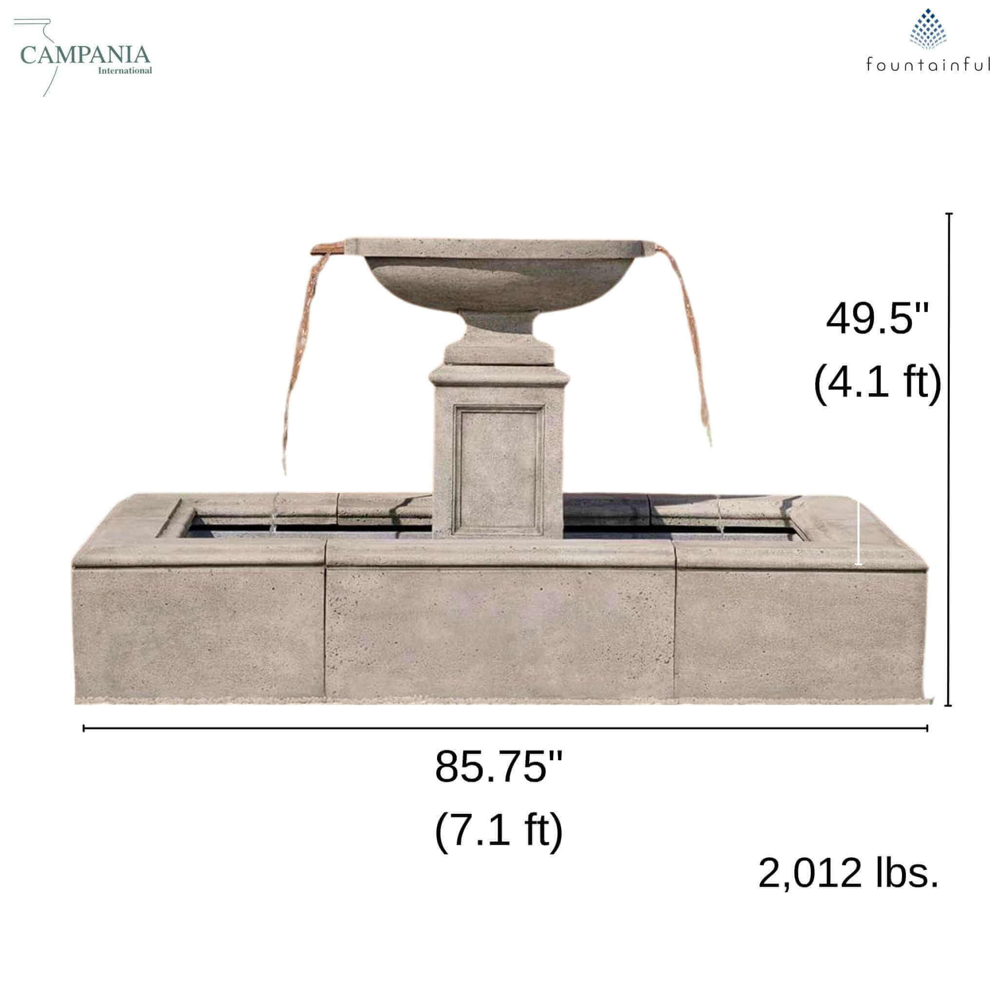 The Opus Concrete Fountain - Campania #FT426
