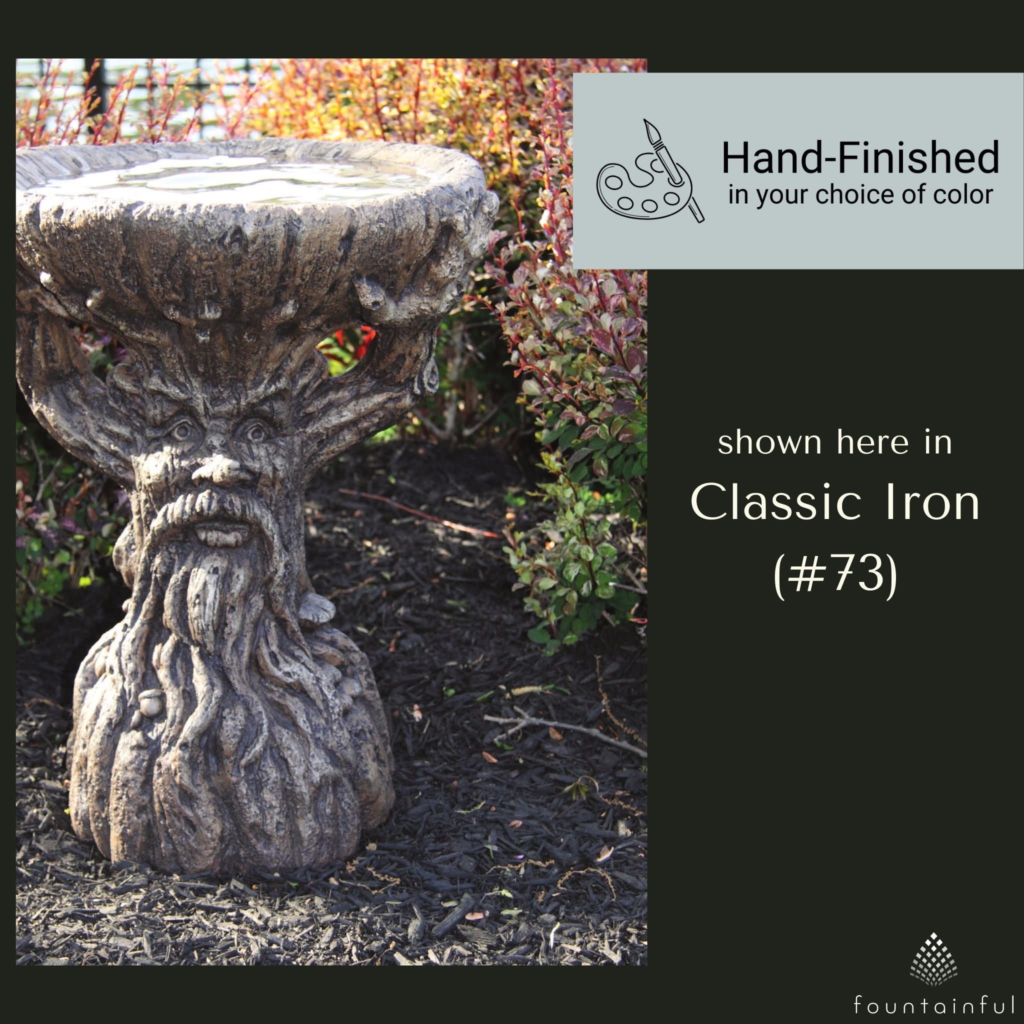 Massarelli's Old Sap Tree Trunk Bird Bath - Thumbnail 3