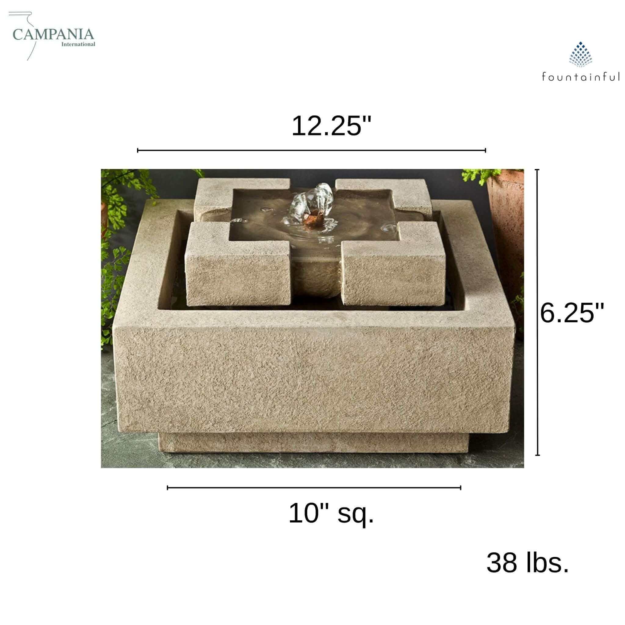 The Escala M-Series Concrete Fountain - Campania #FT162