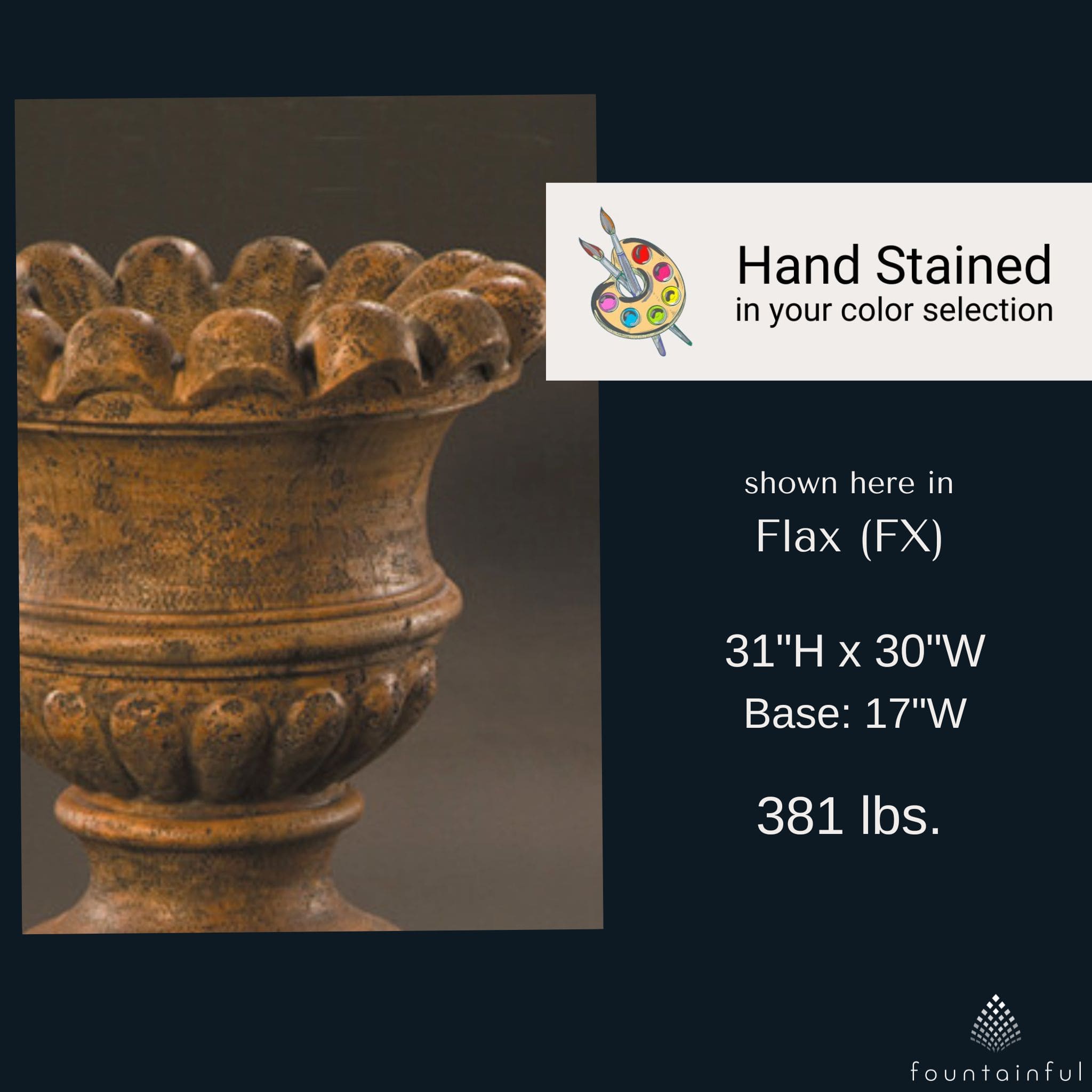 Scallop Urn Concrete Planter - Fiore #679