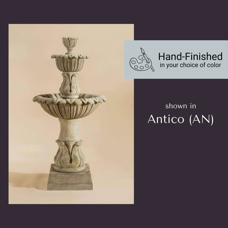 Calanthia 2-Tier Concrete Fountain - Giannini