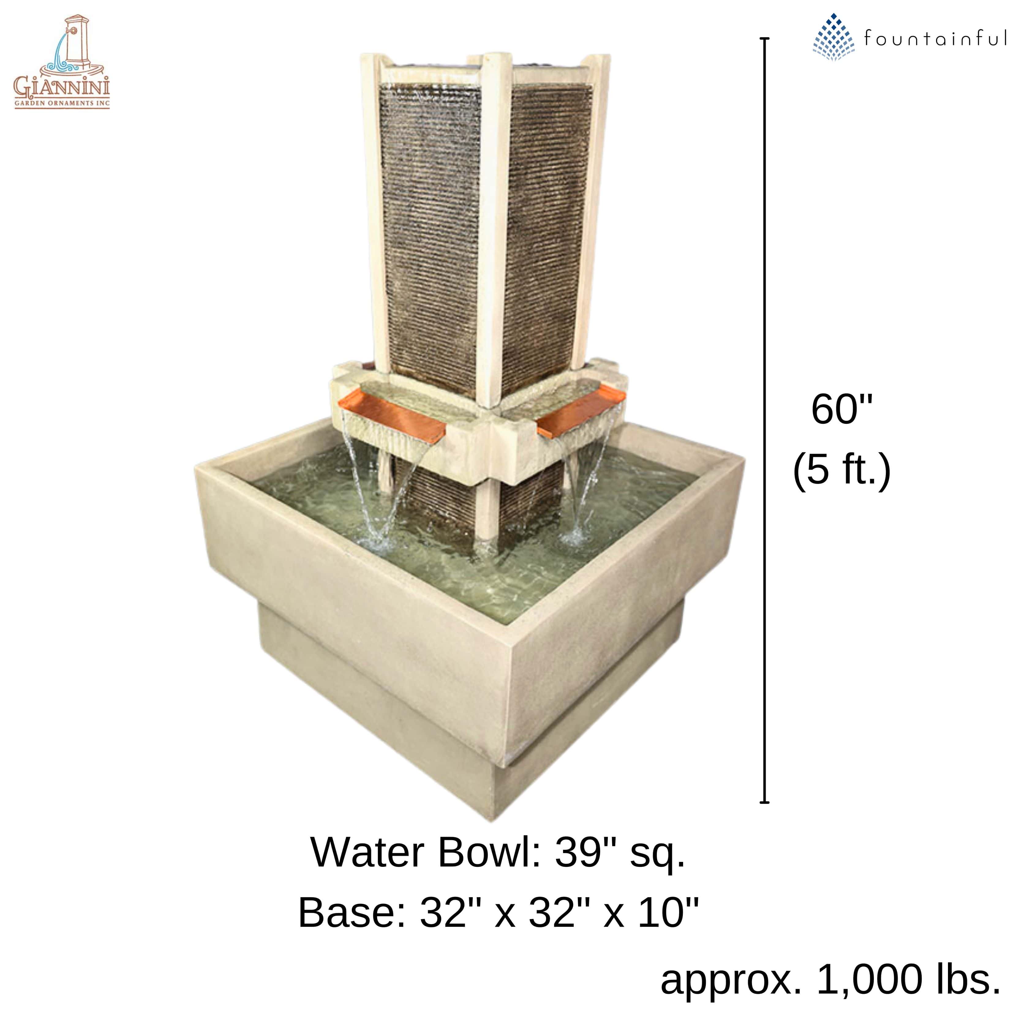 Brentwood Courtyard Concrete Fountain