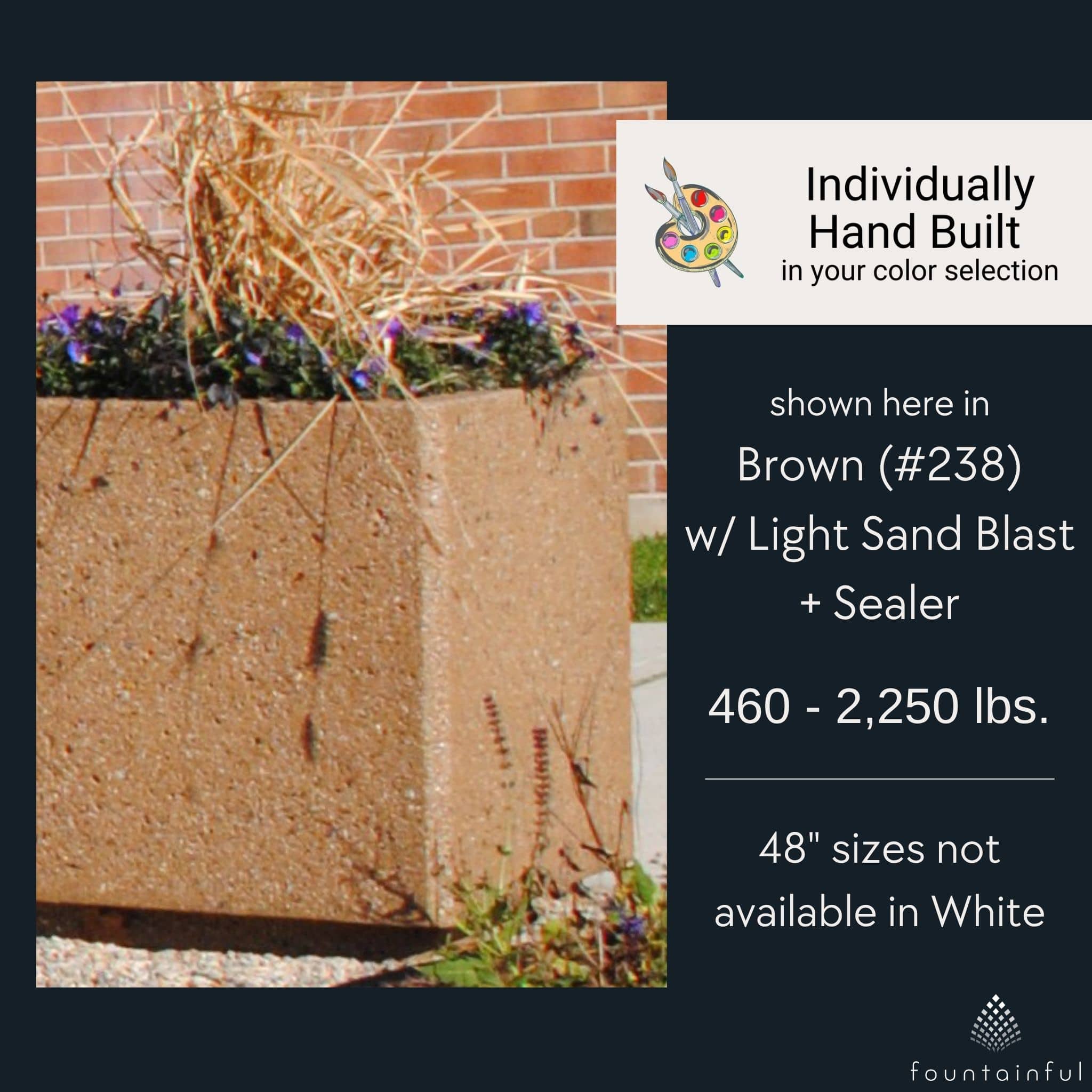 Classic Square Concrete Planter - Architectural Collection