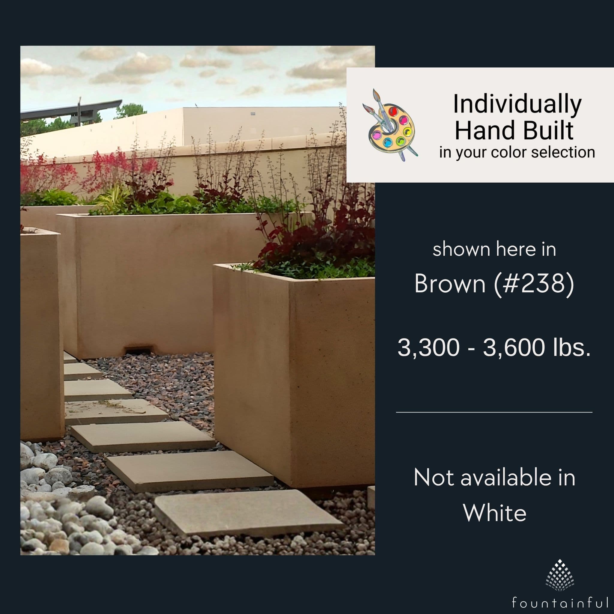 6FT Large Rectangular Concrete Planter - Architectural Collection