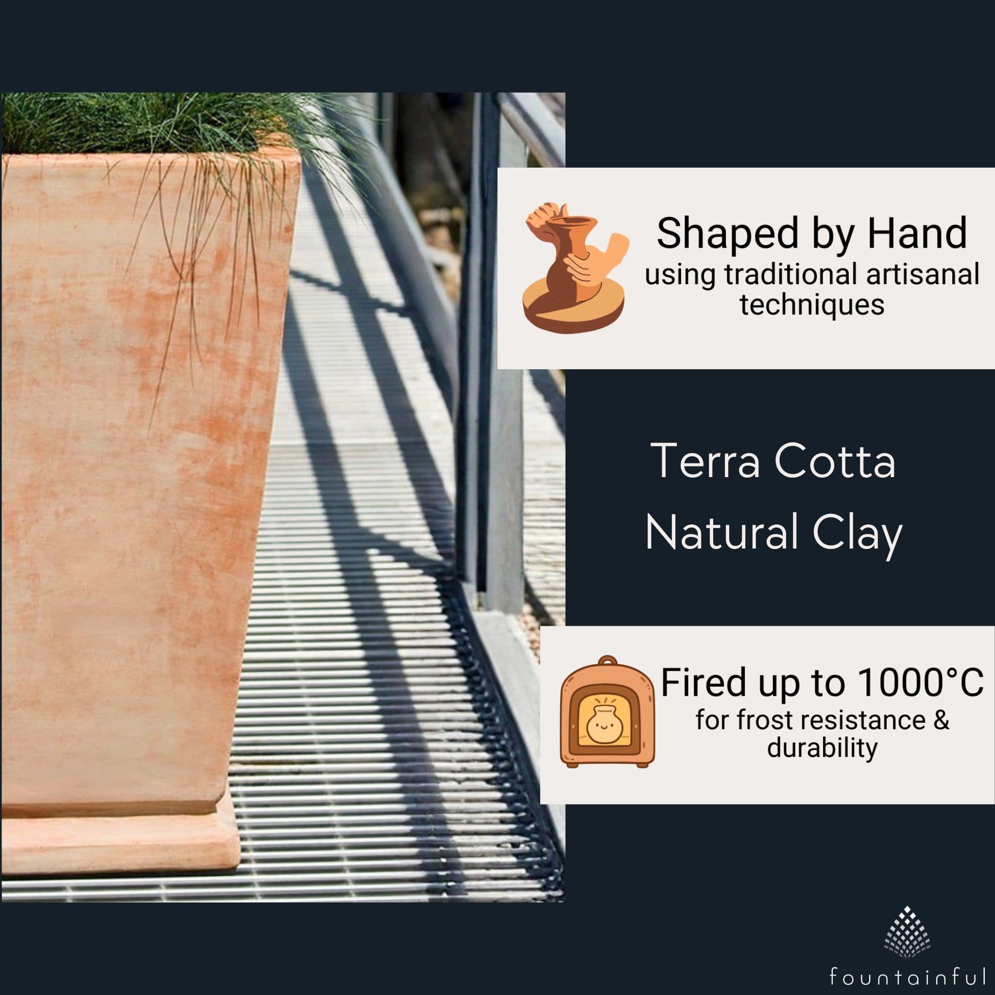 Recoleta Terra Cotta Box Planter - Campania #342113