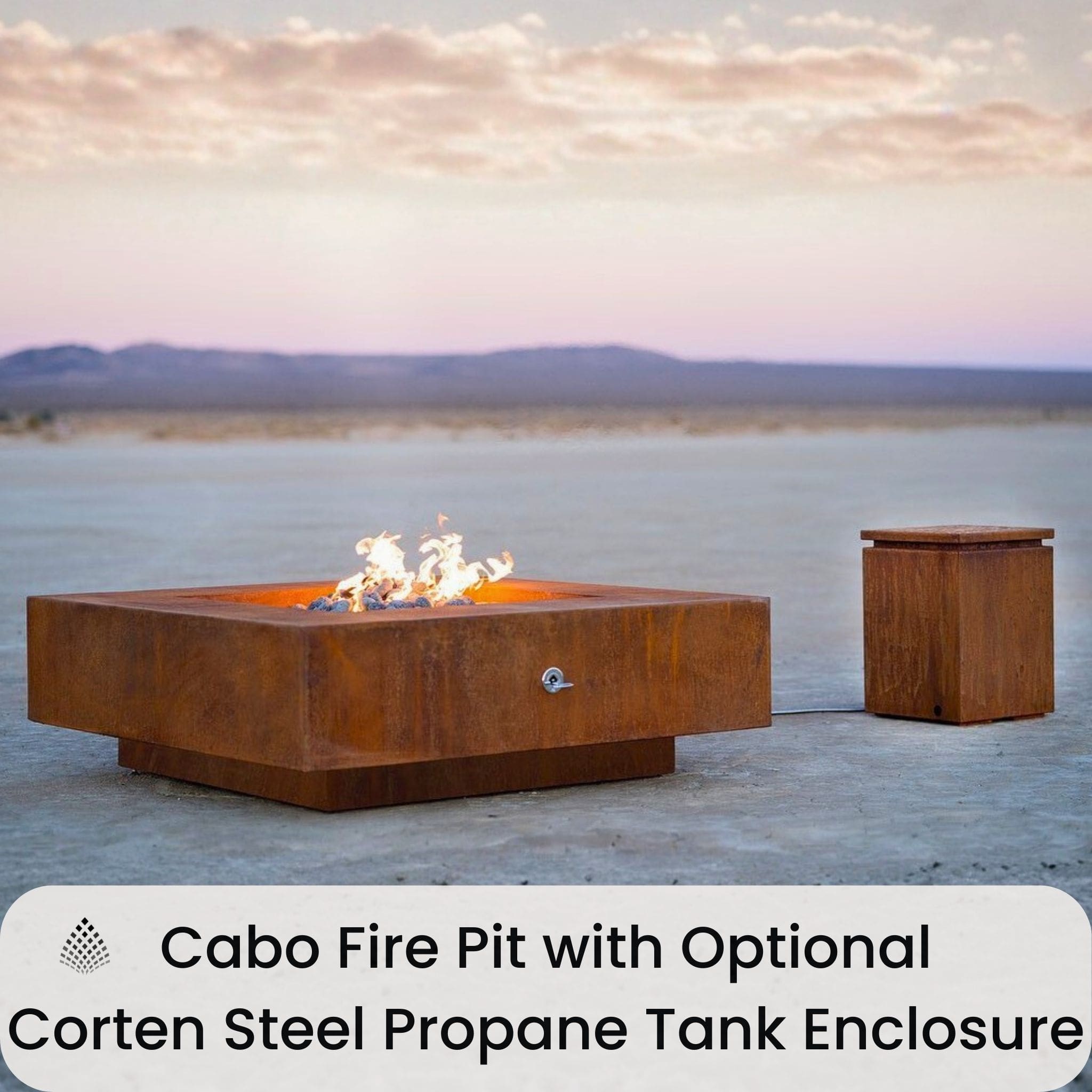 Corten Steel Propane Tank Enclosure - The Outdoor Plus
