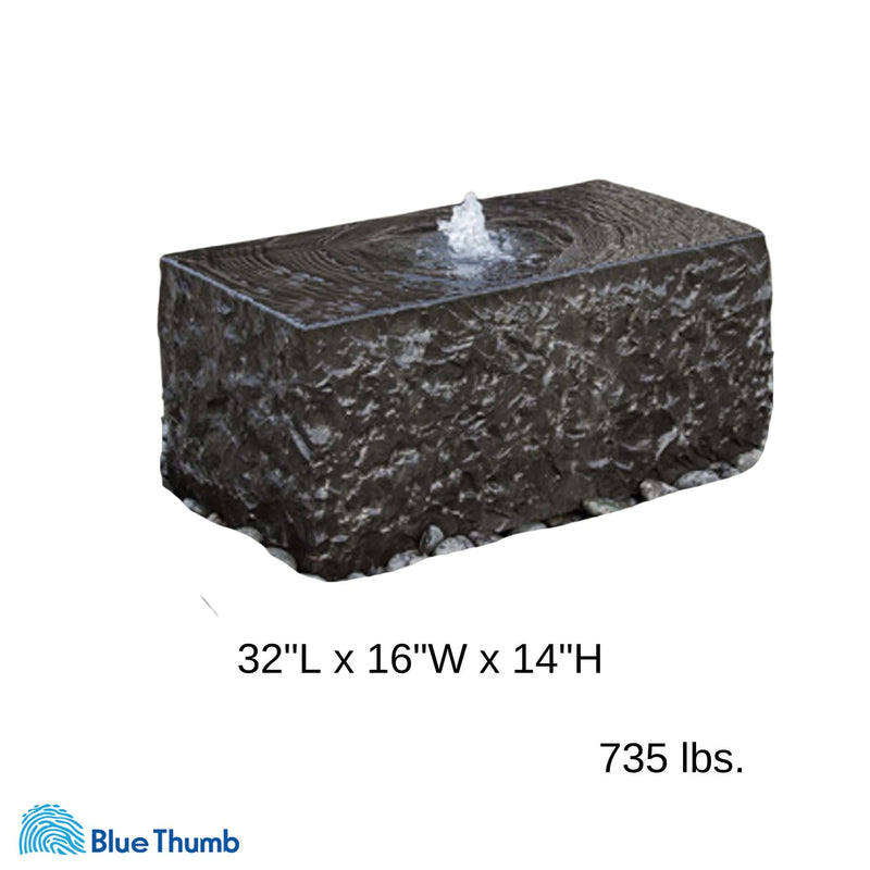 Basalt Block "Shizukesa" Fountain - Complete Kit - Blue Thumb