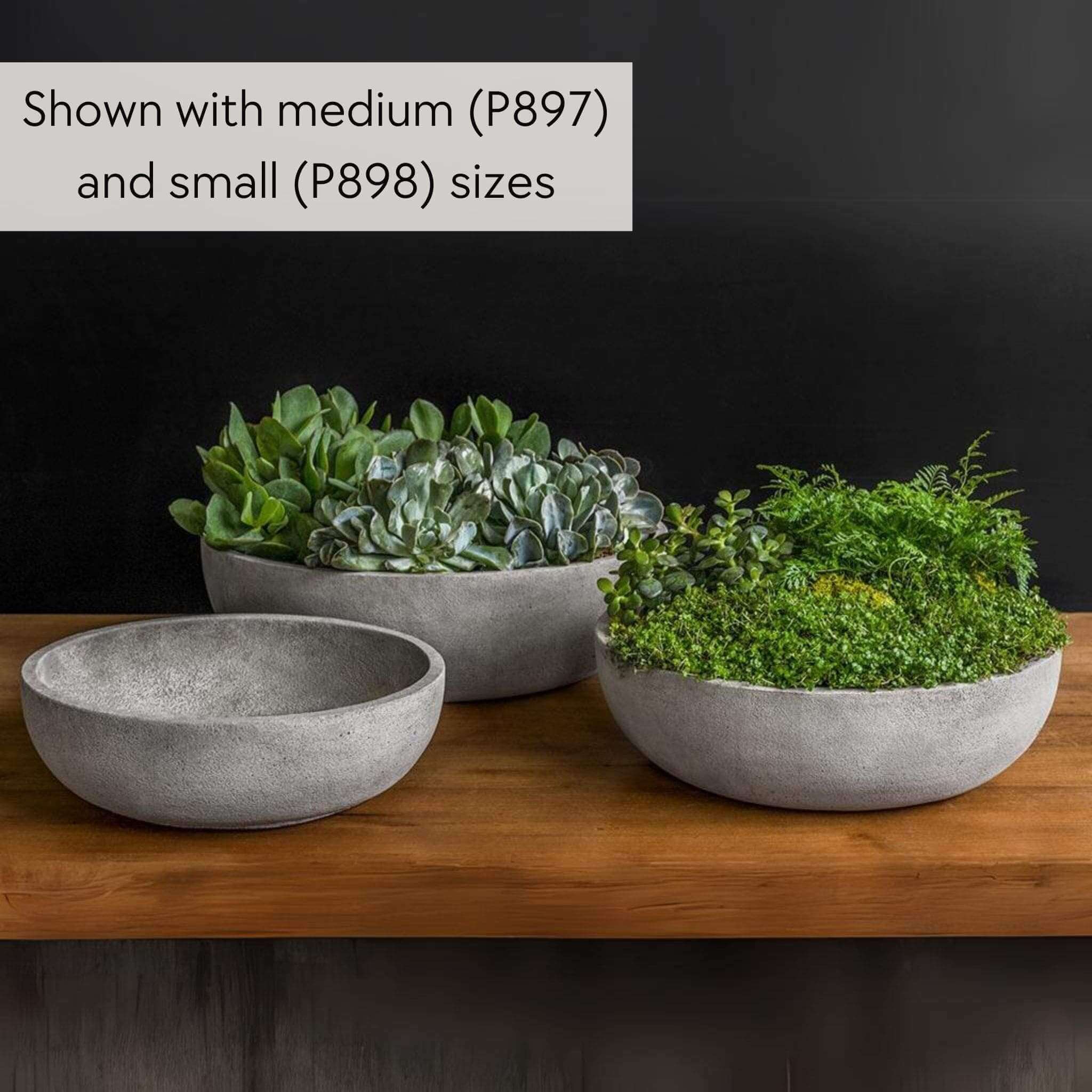 Terrace Bowl Large Concrete Planter Campania