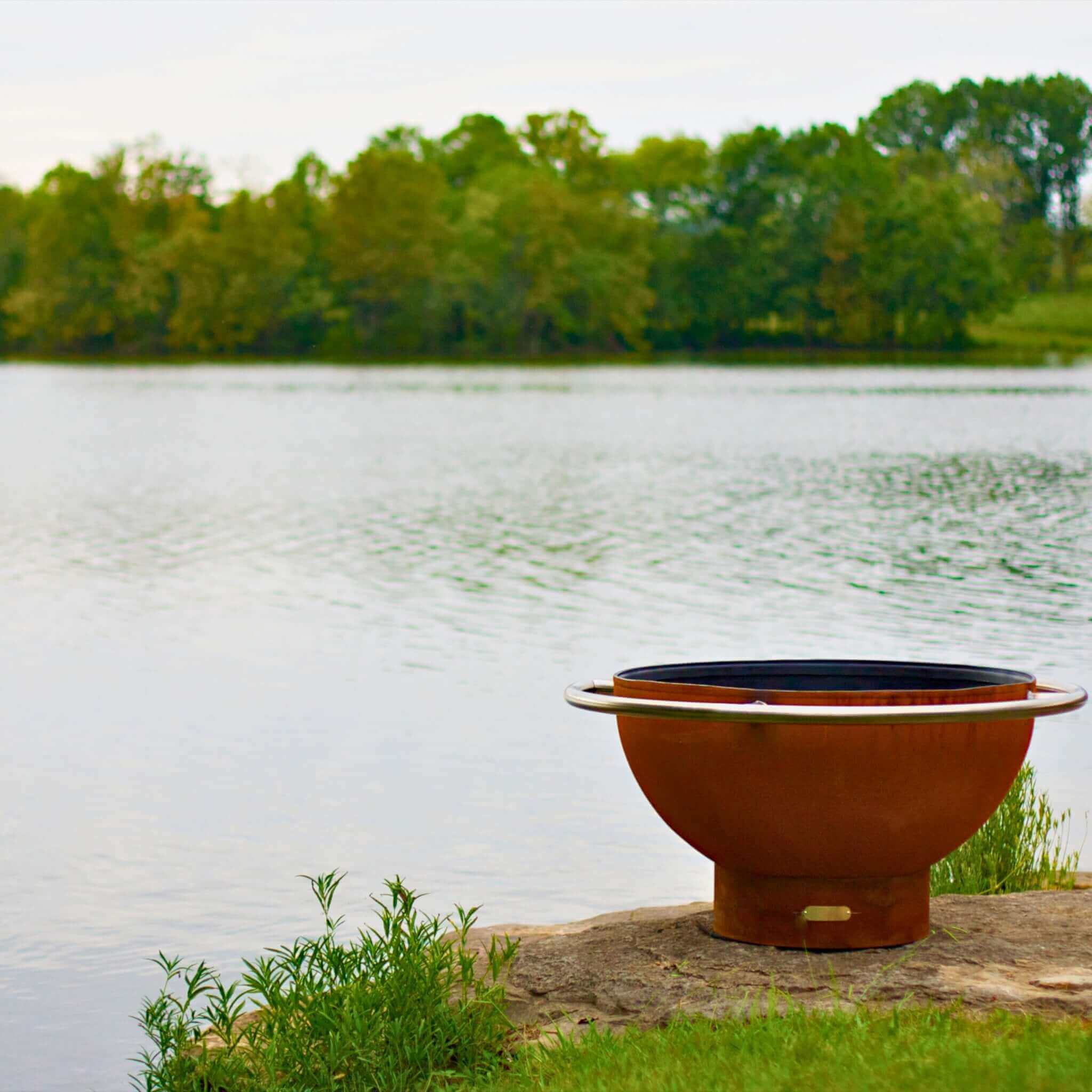 "Bella Luna" Wood Burning Fire Pit in Steel - Fire Pit Art