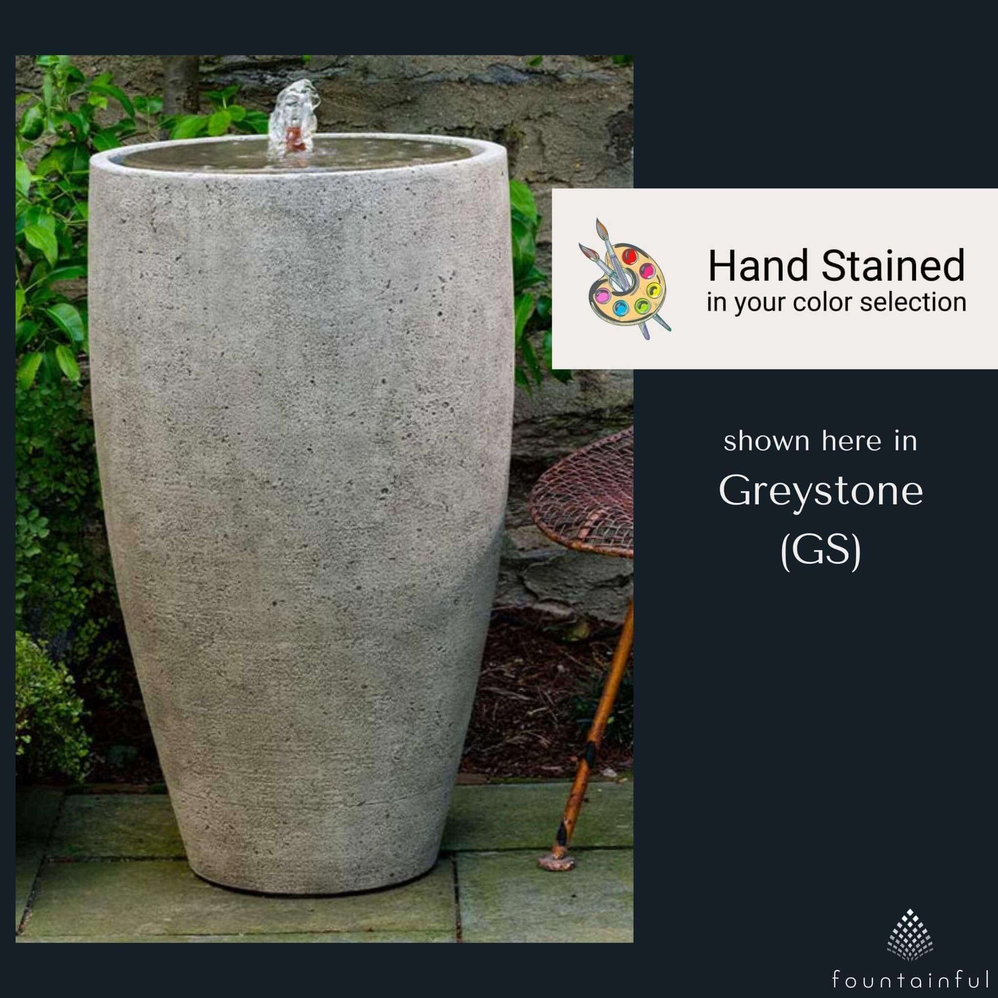 Manzanita Concrete Urn Fountain - Campania