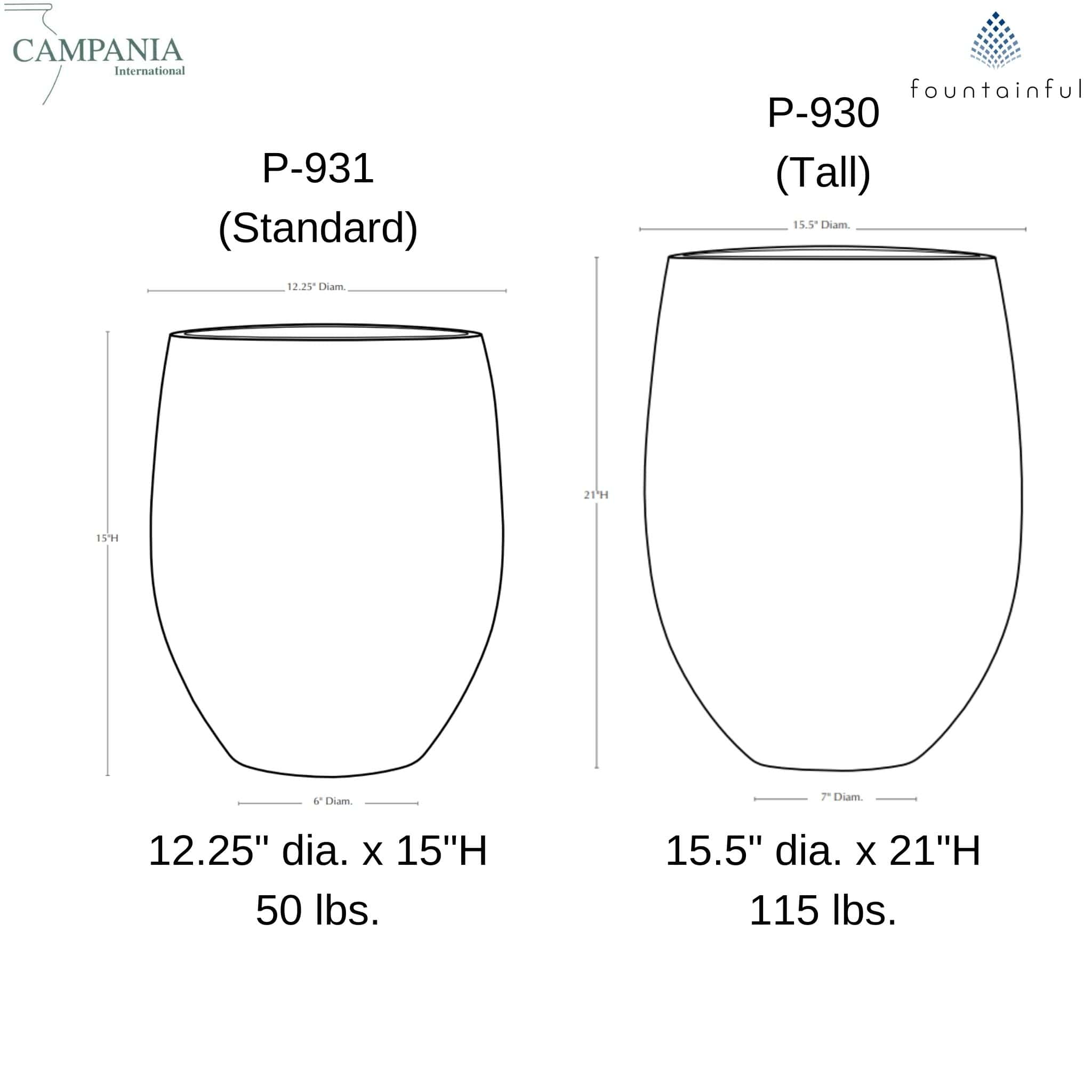Bebel Concrete Vase Planters - Campania