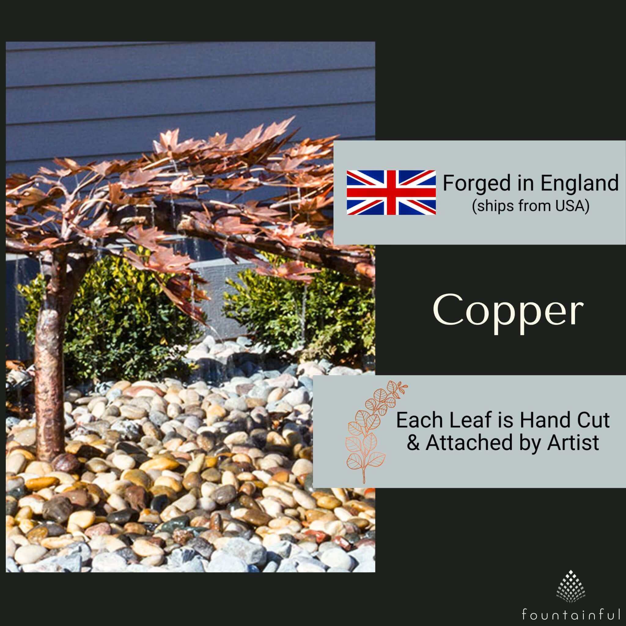 Creeping Japanese Maple Copper Fountain Kit - Blue Thumb