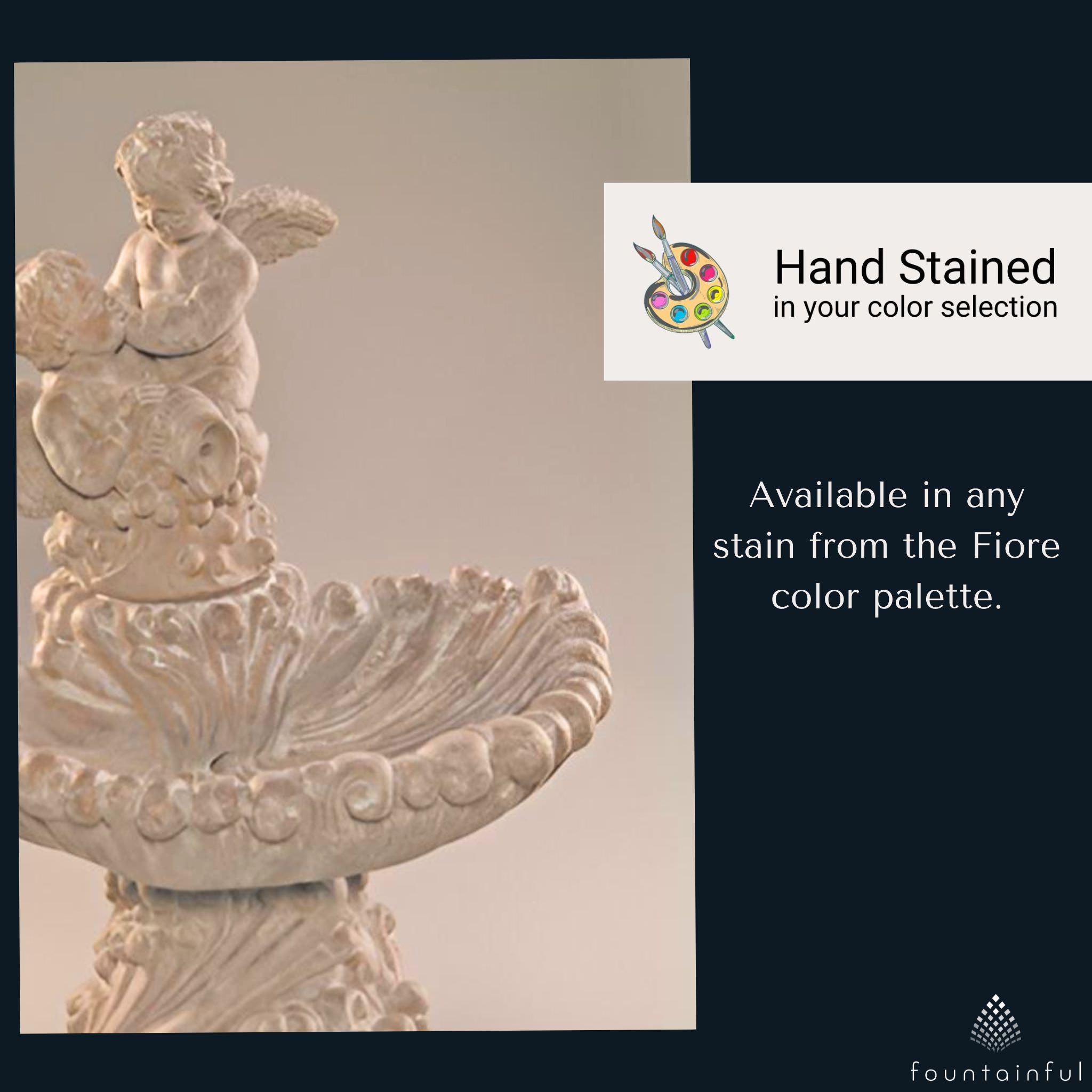 Fiore Stone Pouring Angel Fountain - Thumbnail 5