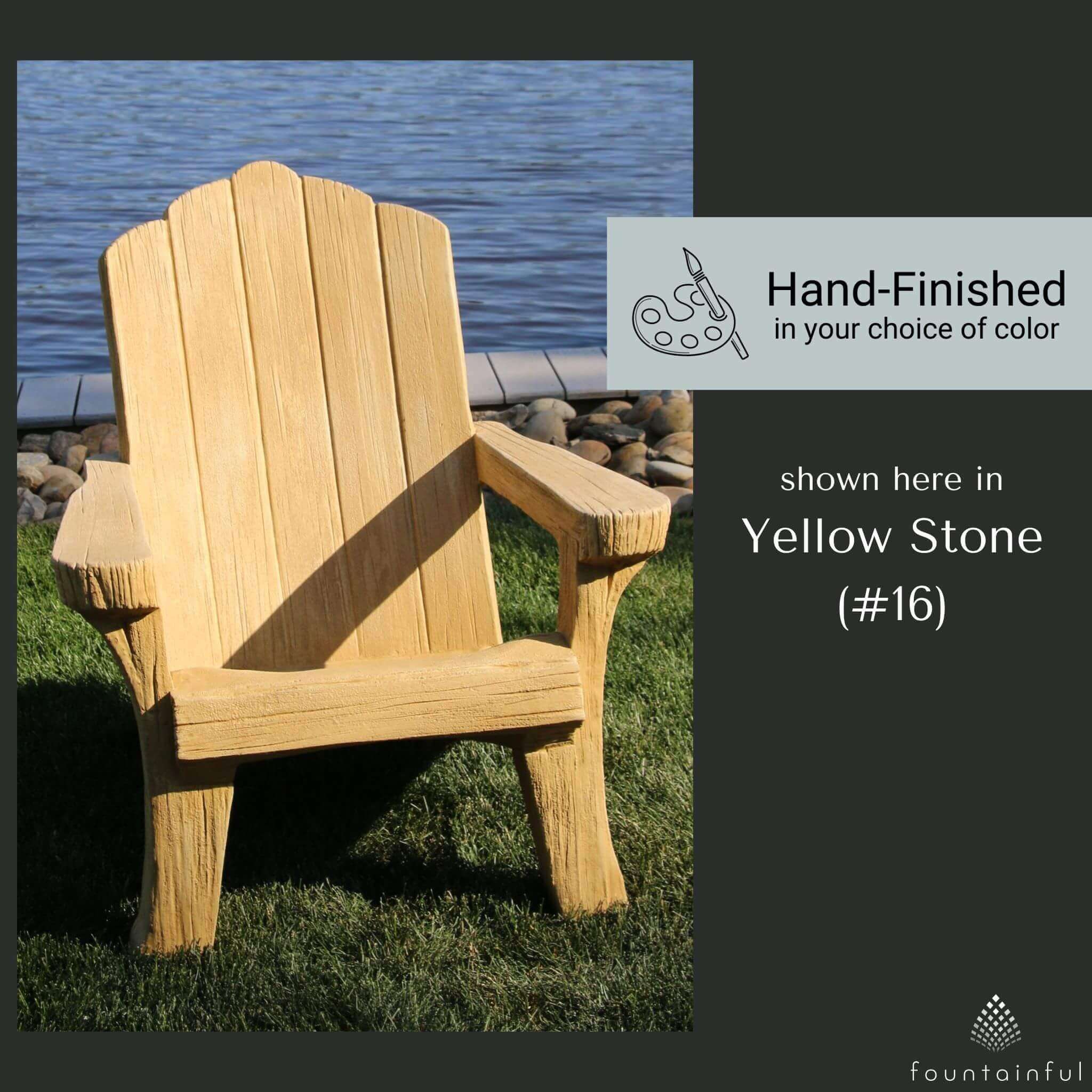 Rustic Adirondack Garden Chair