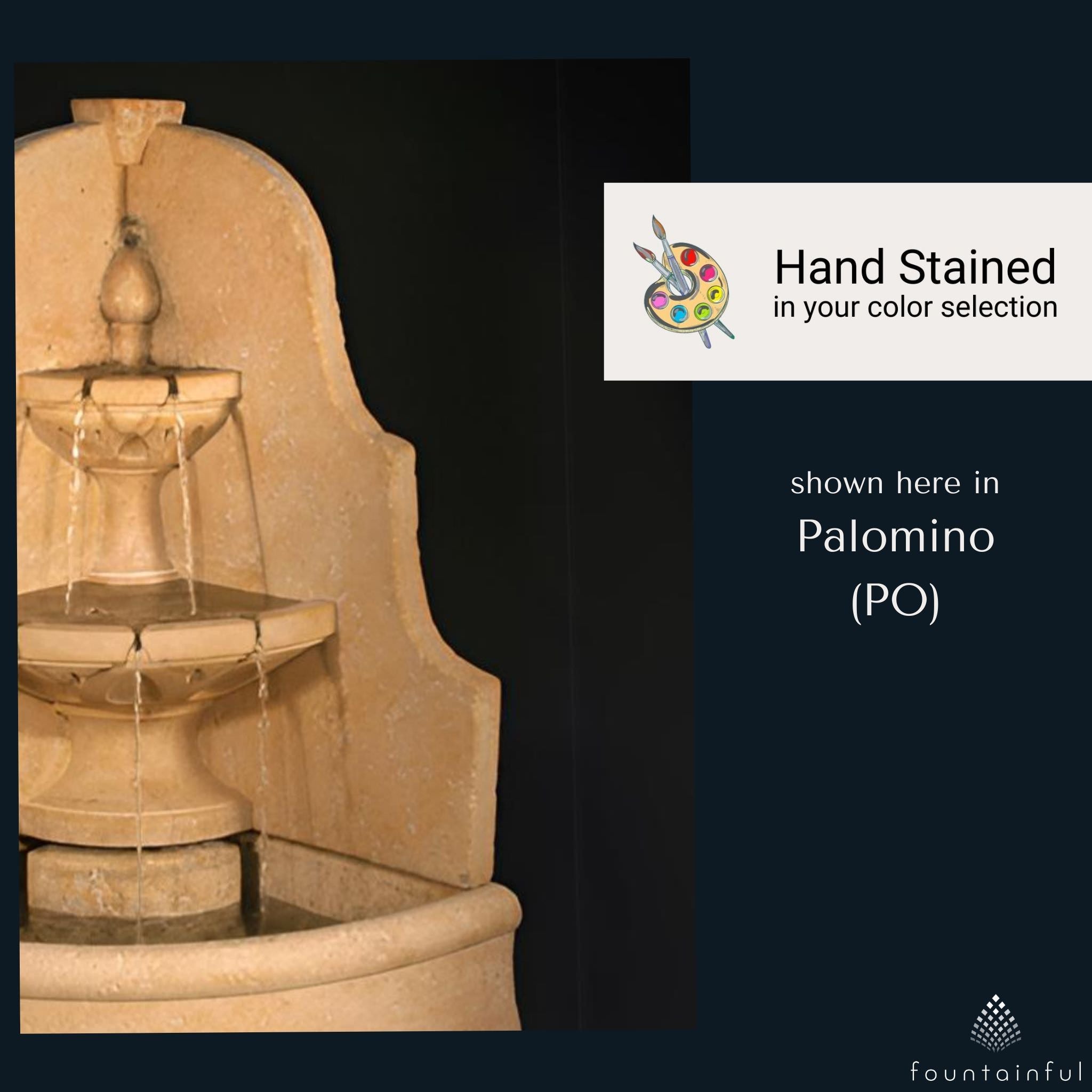 D'Angolo 2-Tier Corner Wall Fountain - Fiore #LG149