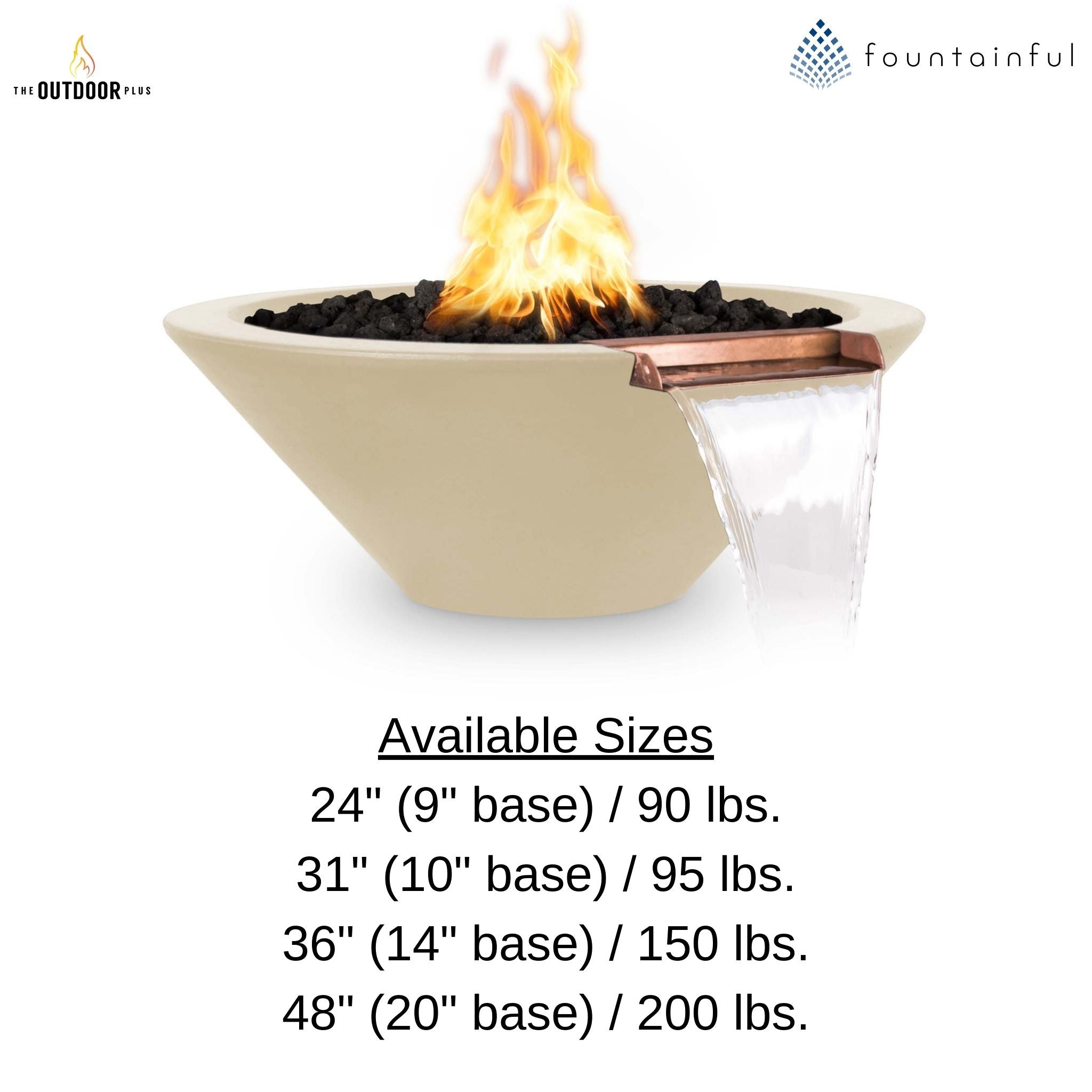 "Cazo" Concrete Fire & Water Bowl - The Outdoor Plus