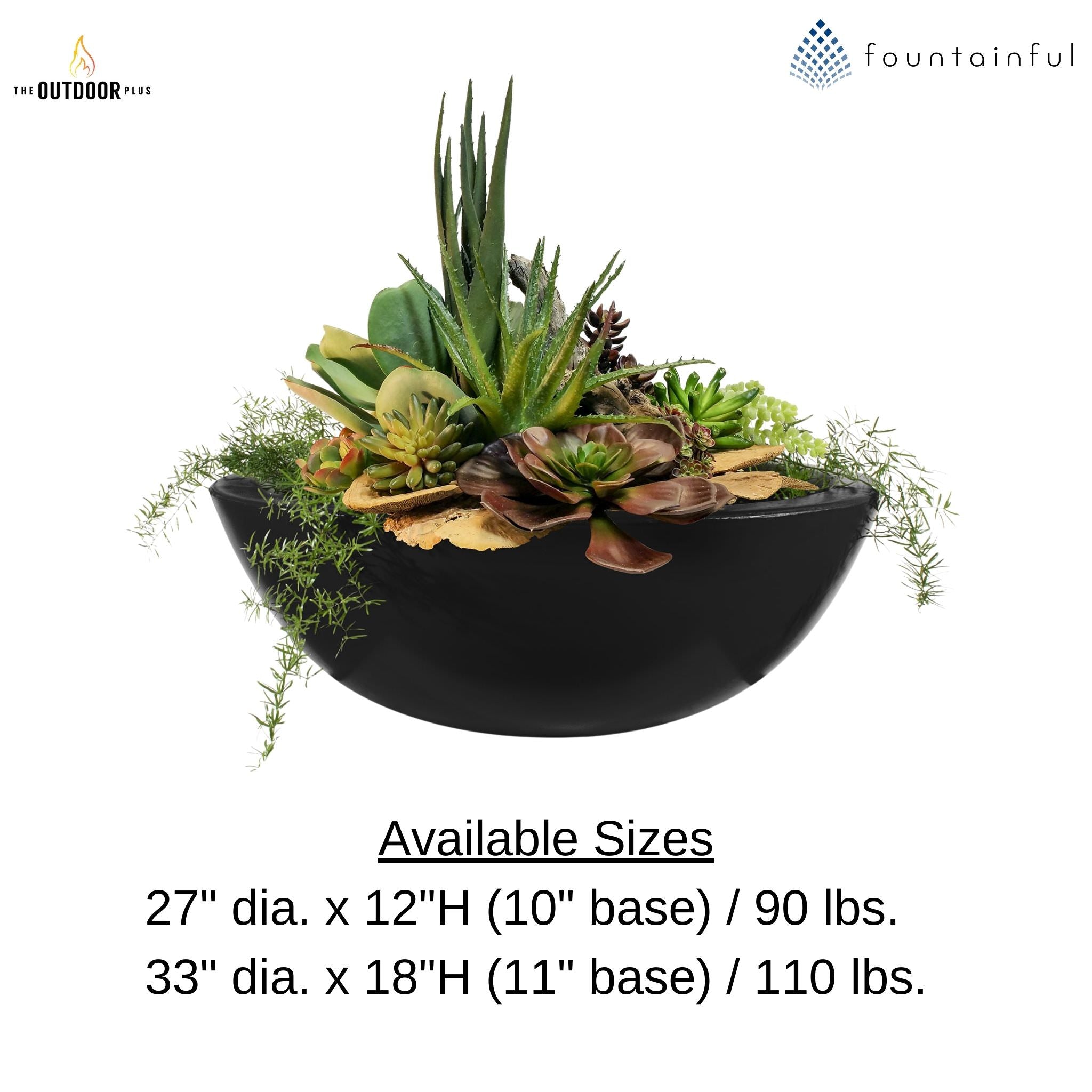 "Sedona" Concrete Planter Bowl - The Outdoor Plus