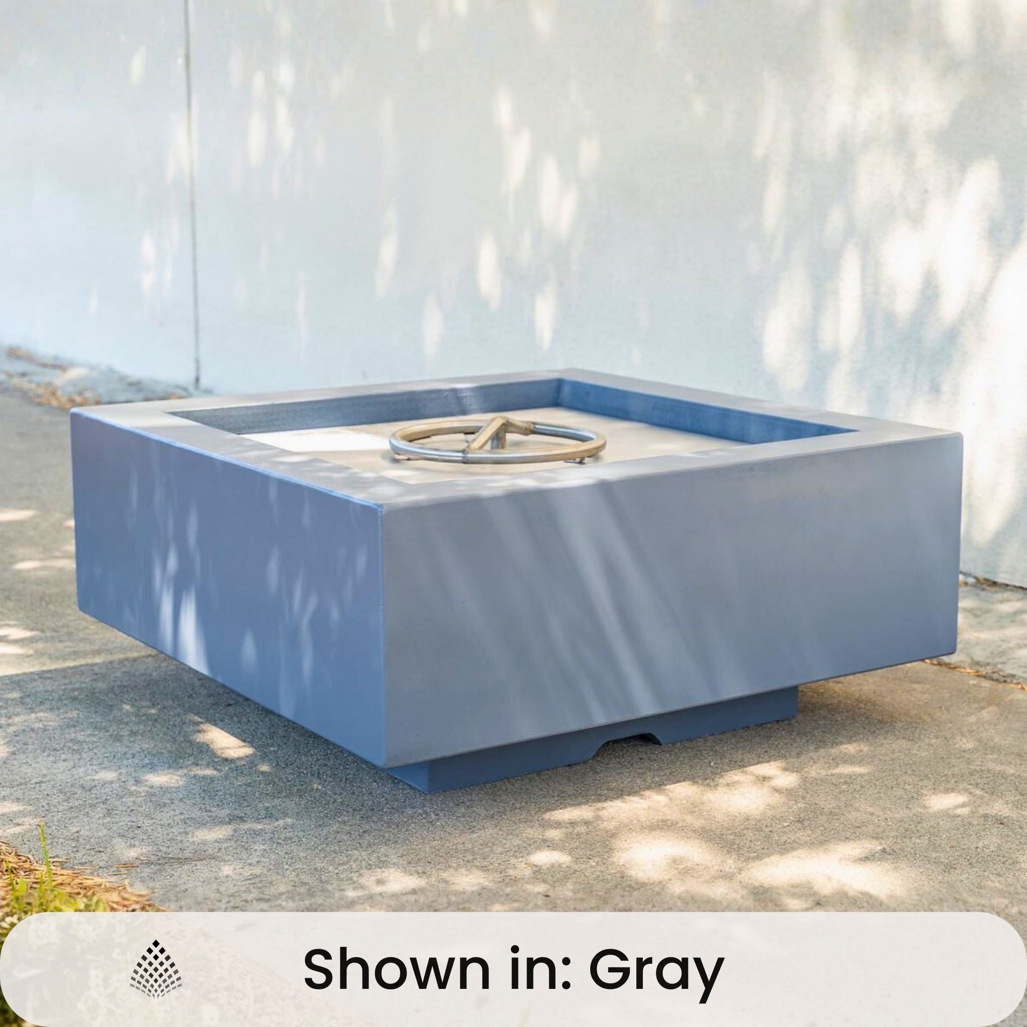 Cabo Steel Square Gas Fire Pit - Outdoor Plus