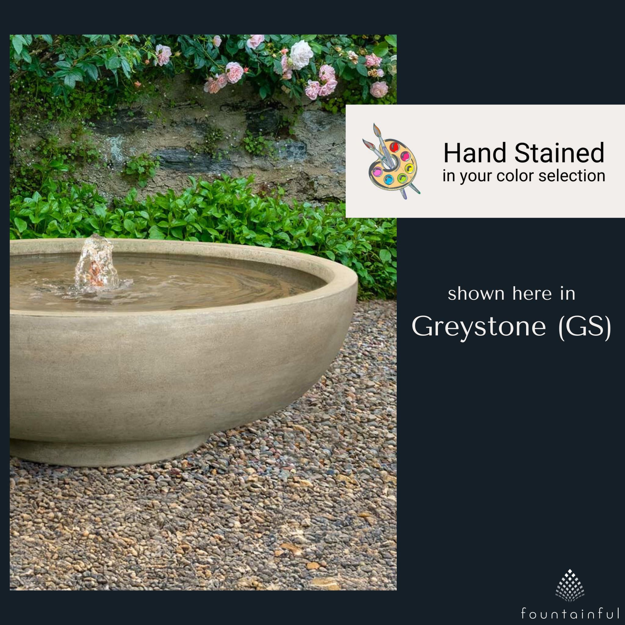 Isla Concrete Bowl Fountain - Campania #FT444